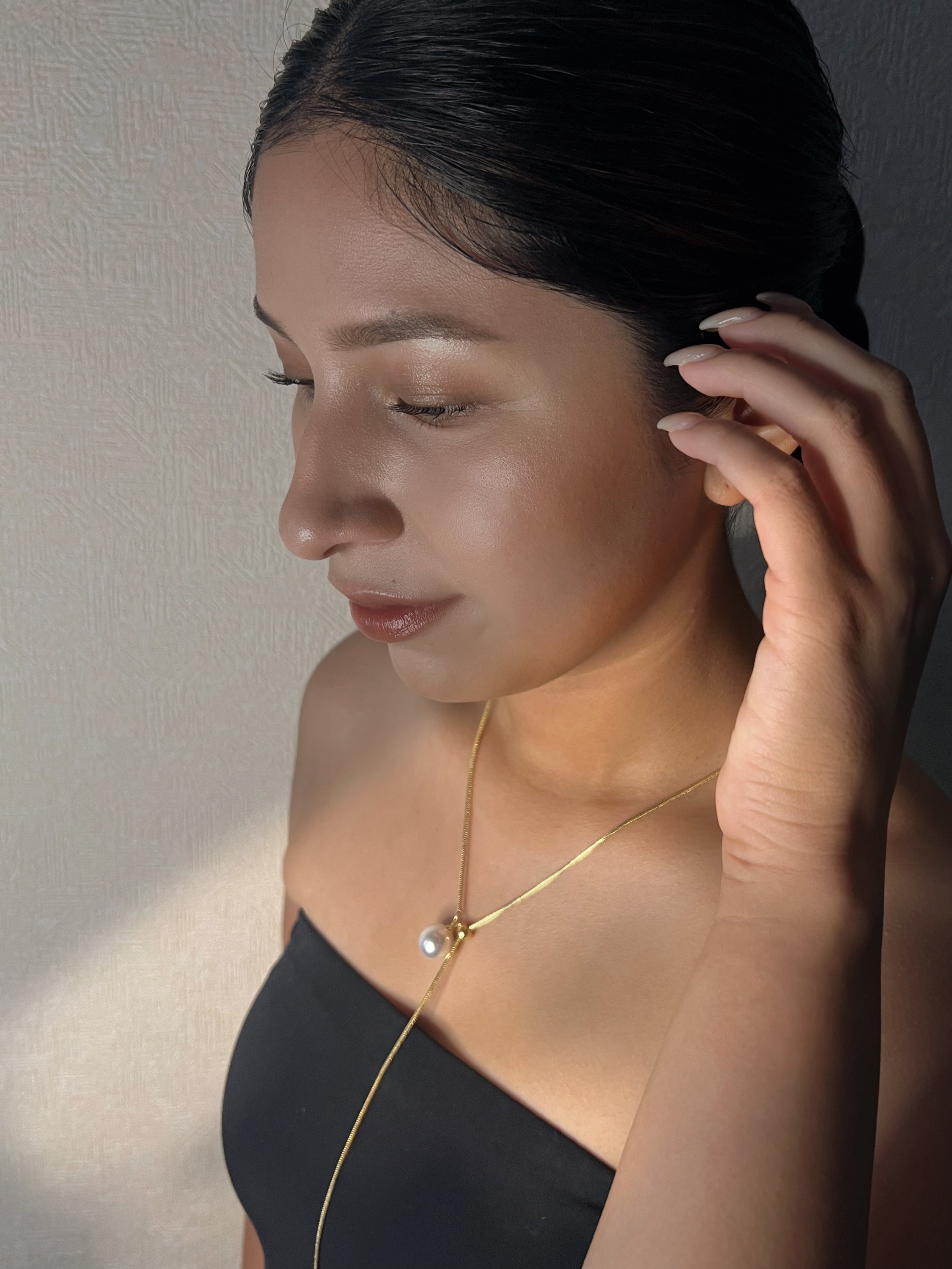 パールスライダーネックレス