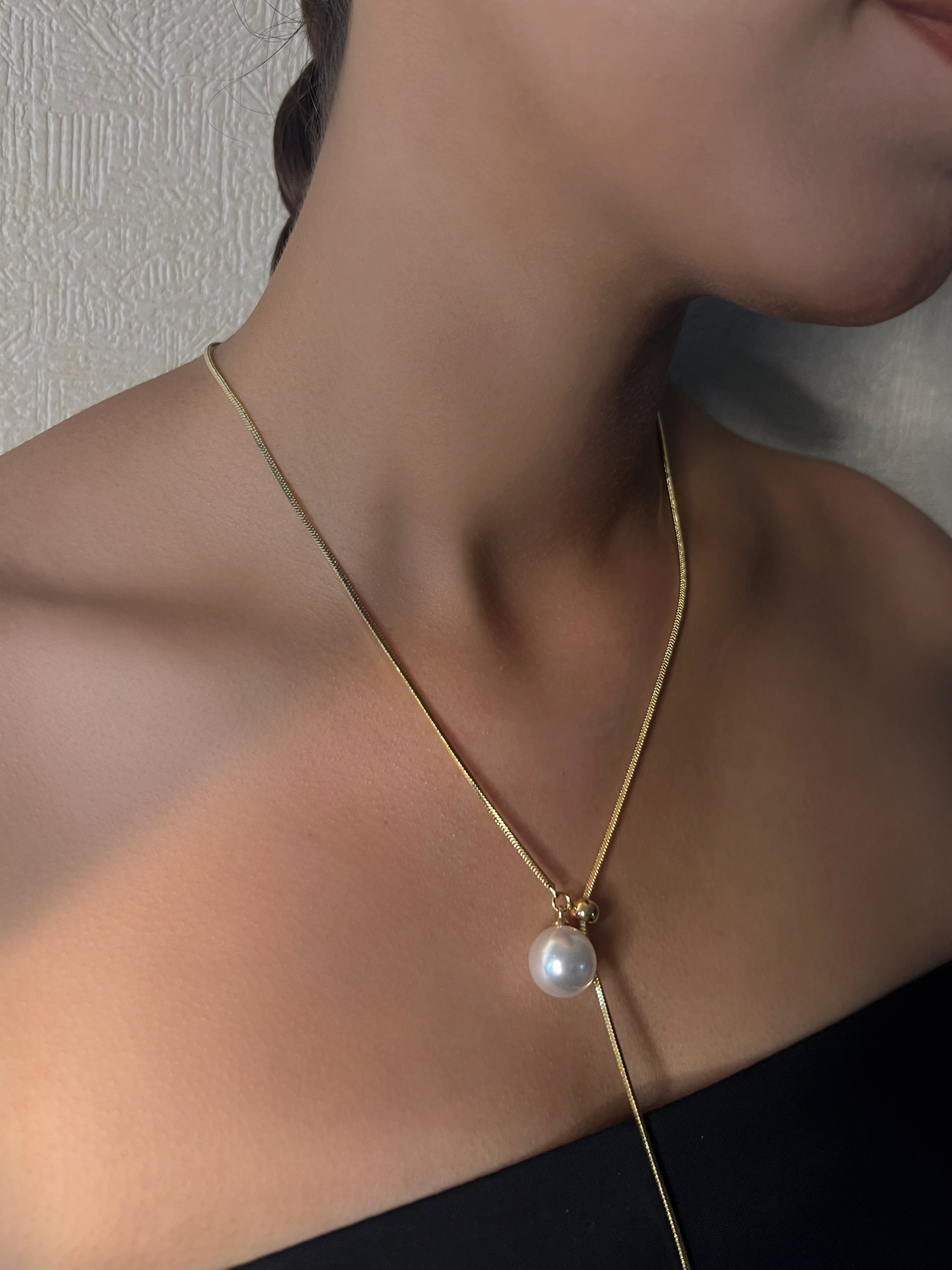 パールスライダーネックレス