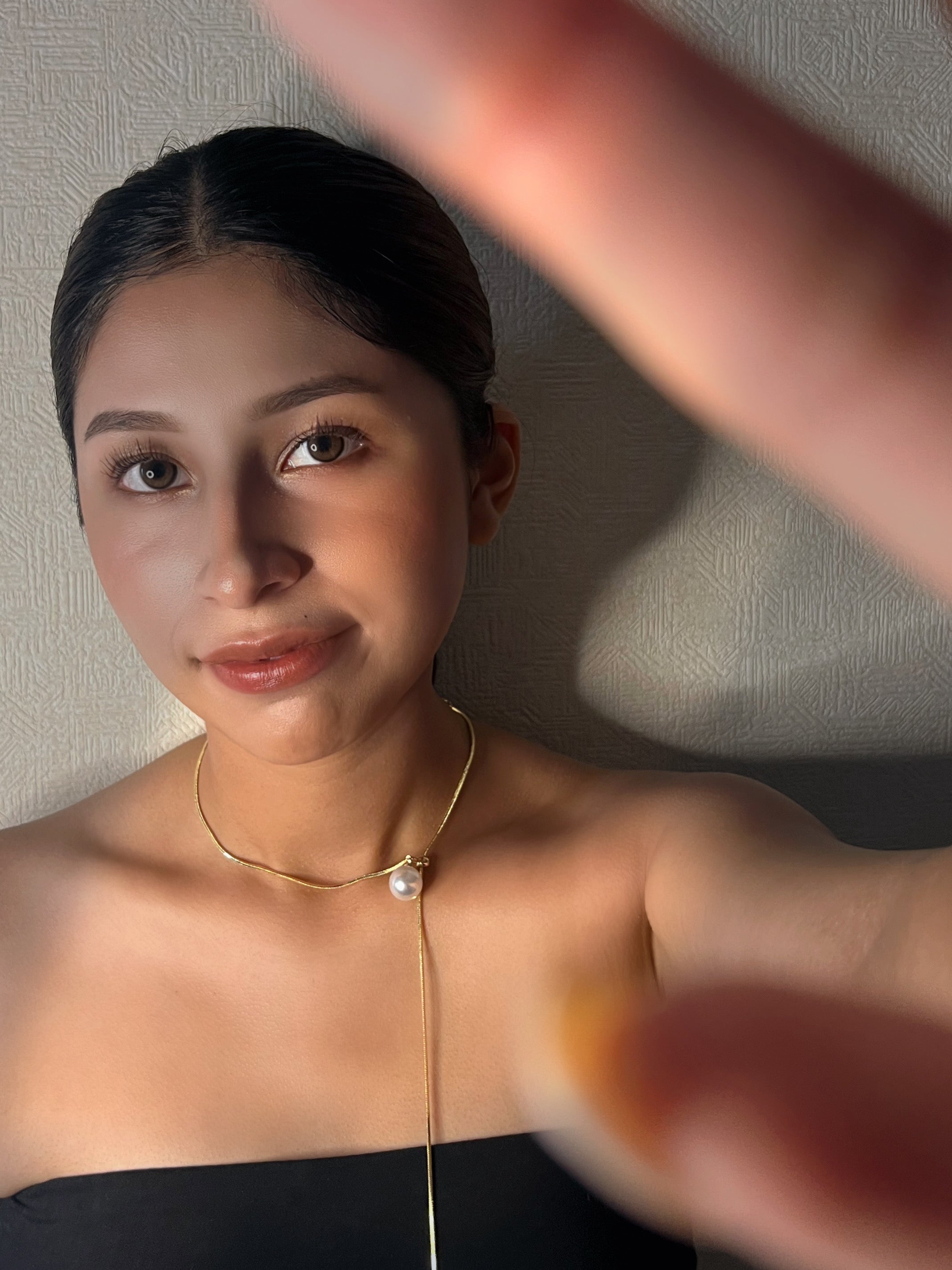 パールスライダーネックレス