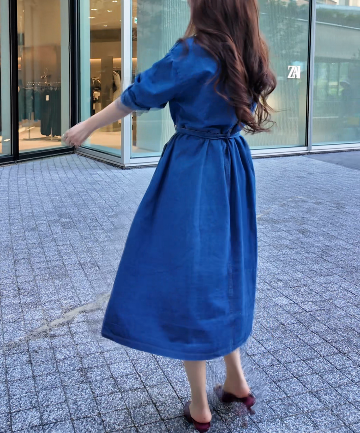 ロングデニムワンピース【公式限定】