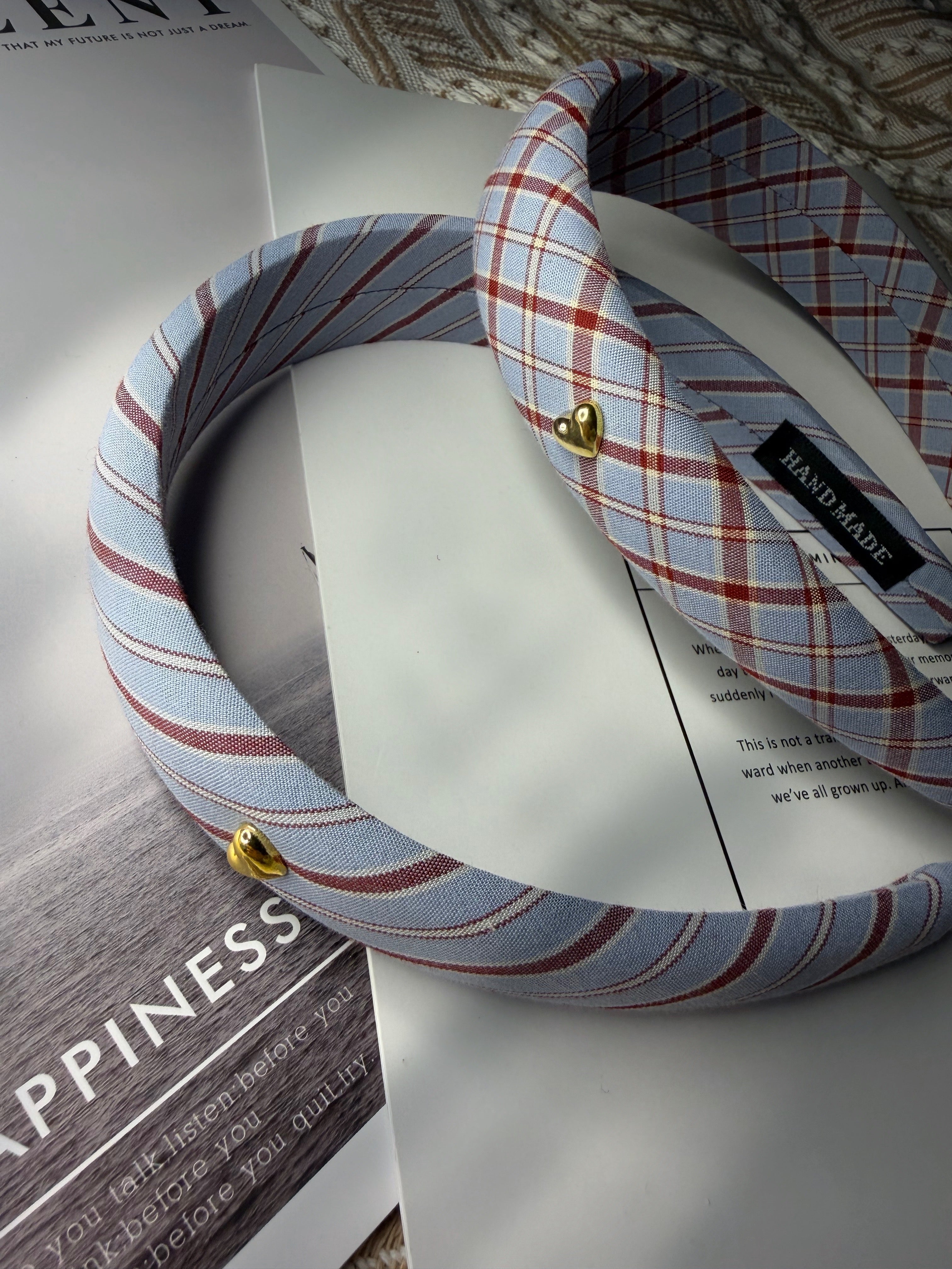 チェックストライプカチューシャ– THEO accessory collection –