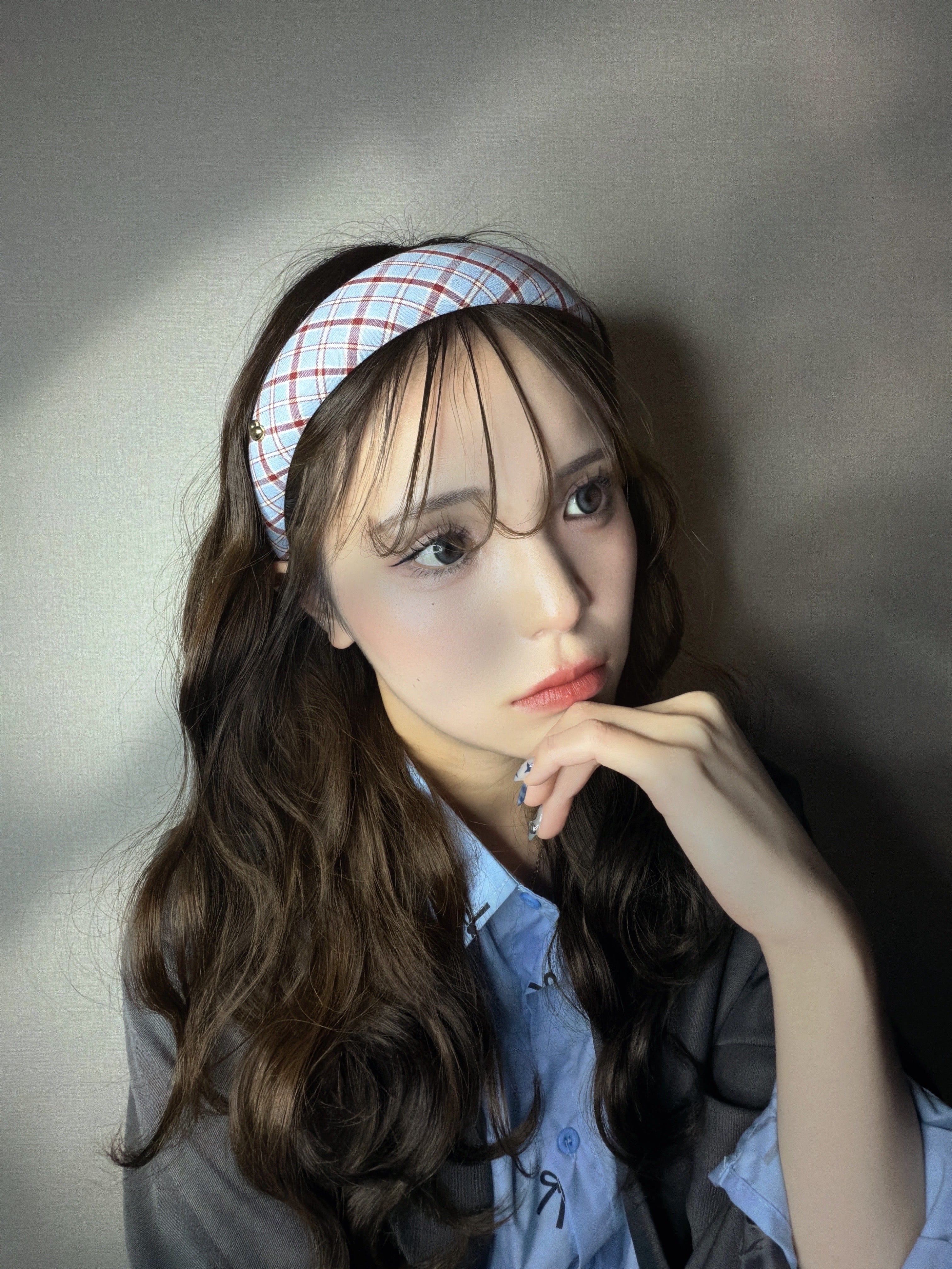 チェックストライプカチューシャ– THEO accessory collection –