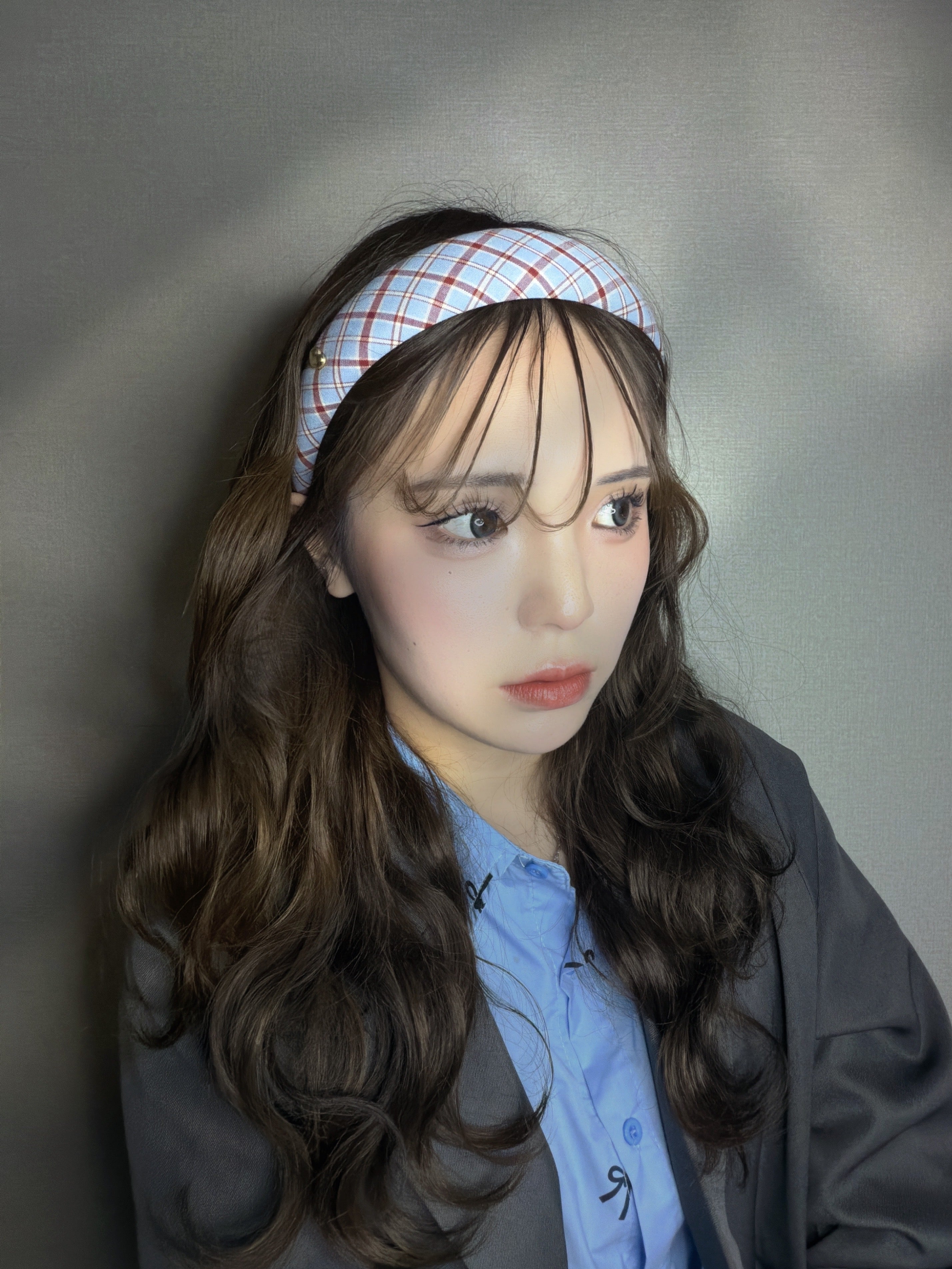 チェックストライプカチューシャ– THEO accessory collection –