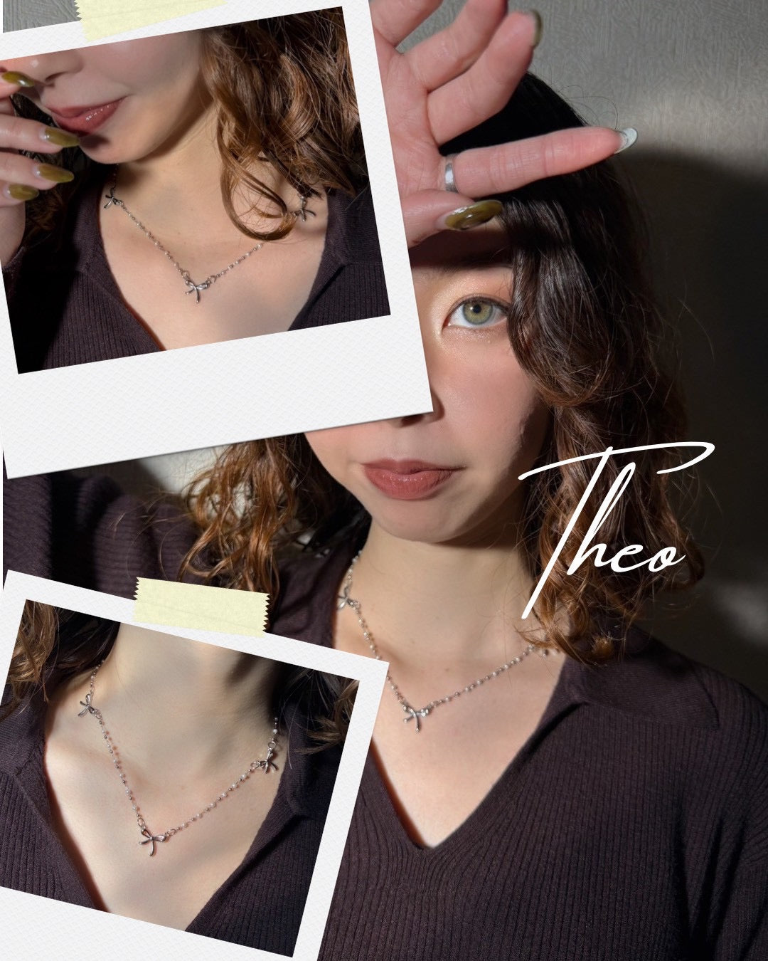 トリプルリボン 316Lサージカルネックレス– THEO accessory collection –