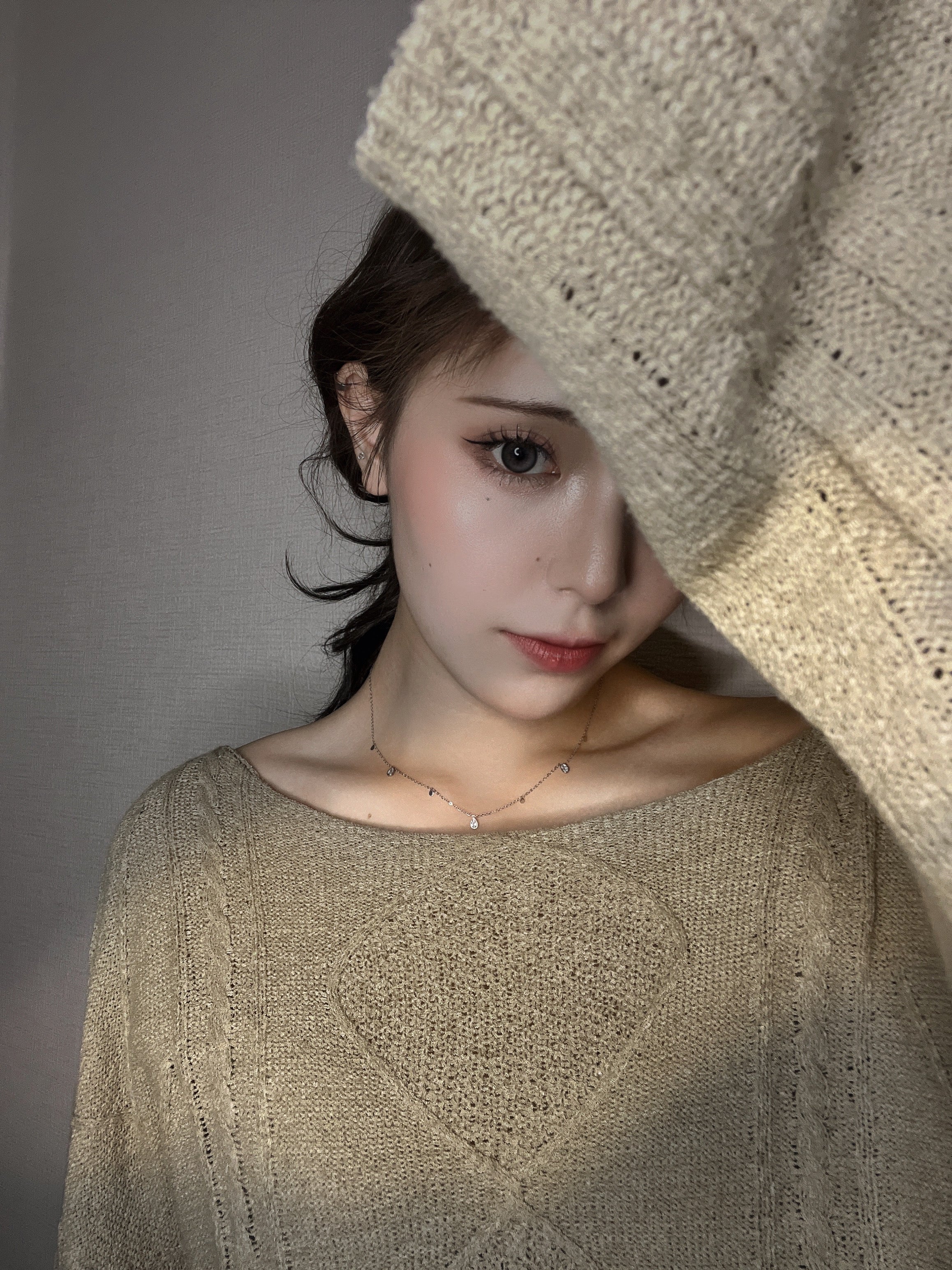 ティアドロップキュービックジルコニアネックレス