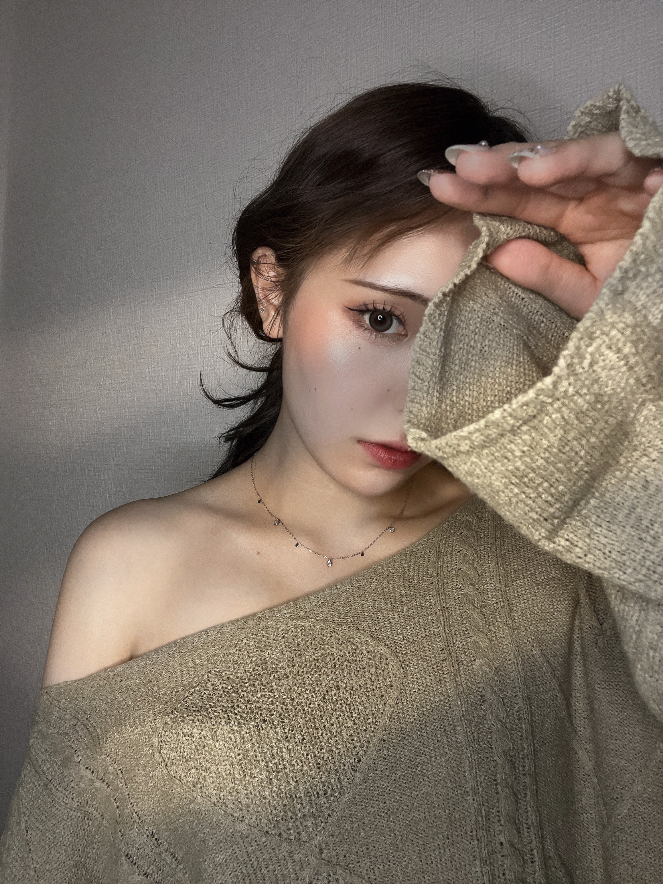 ティアドロップキュービックジルコニアネックレス