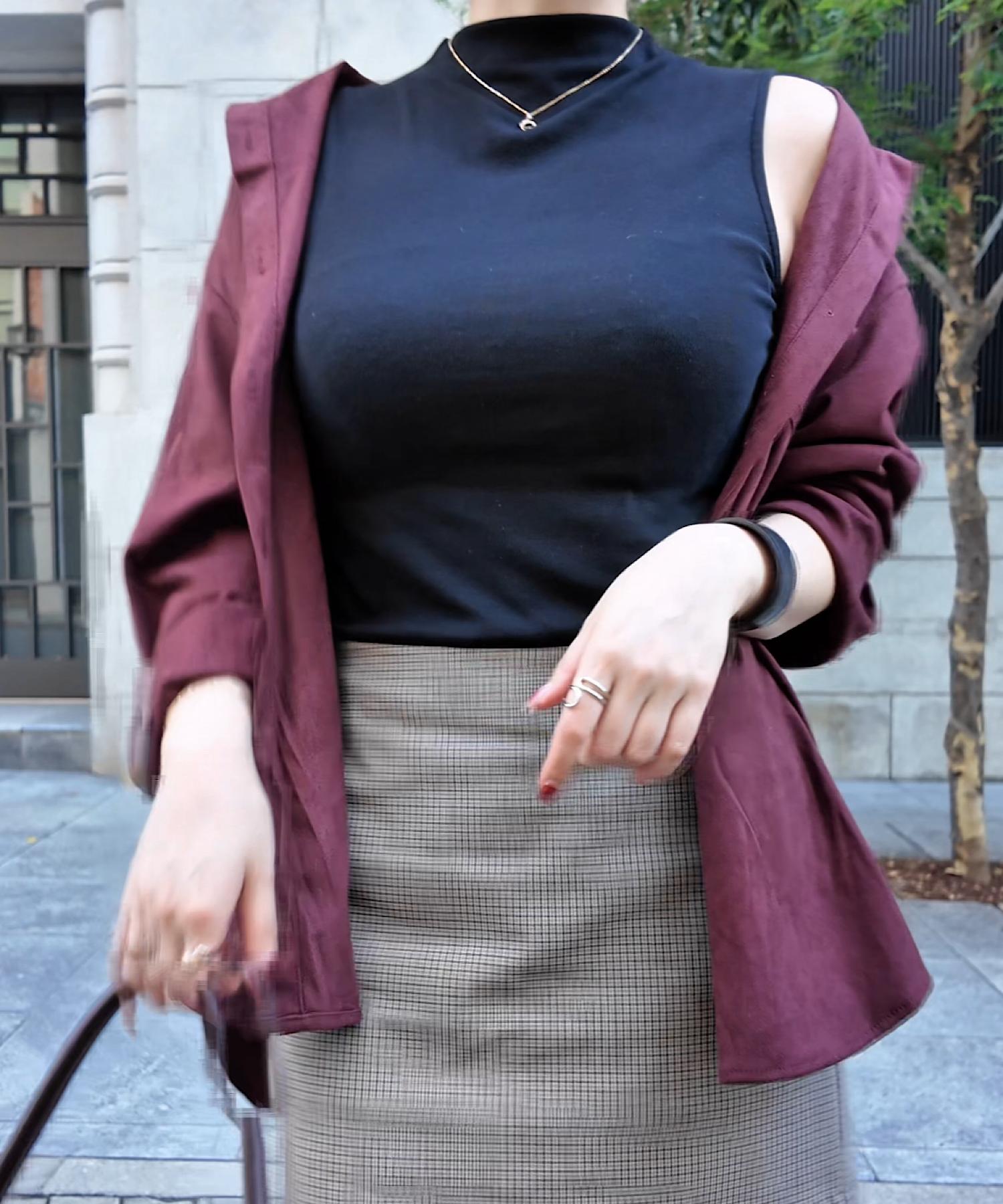 フェイクスエードオーバーシャツ