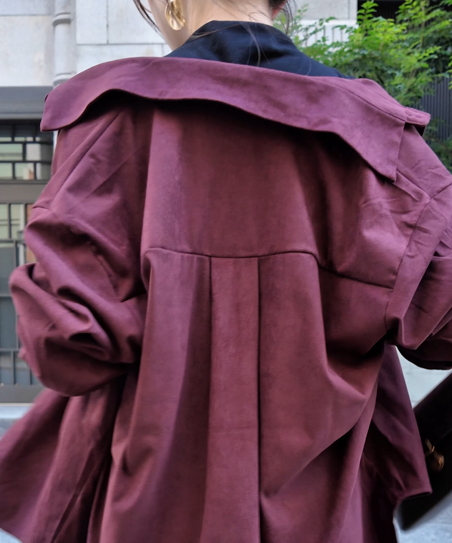 フェイクスエードオーバーシャツ