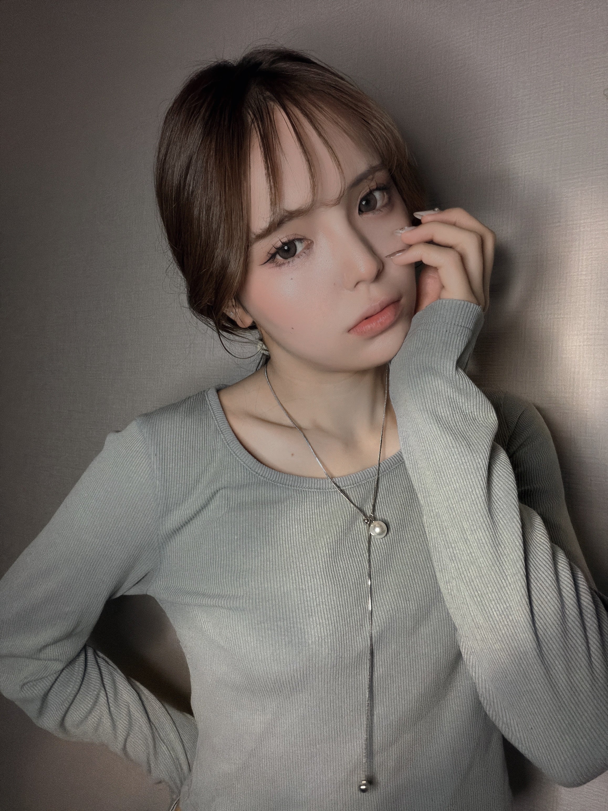 パールスライダーネックレス