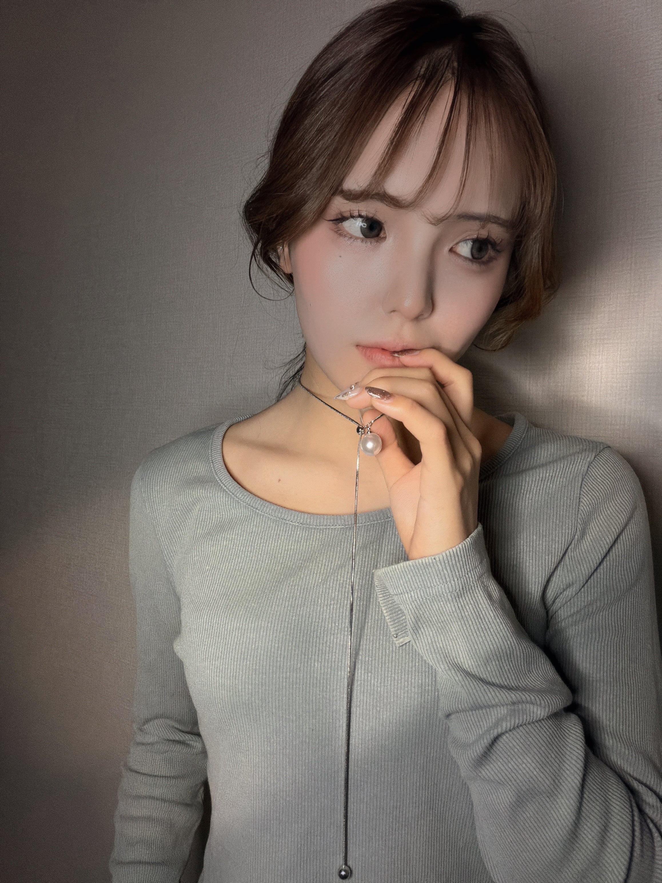 パールスライダーネックレス