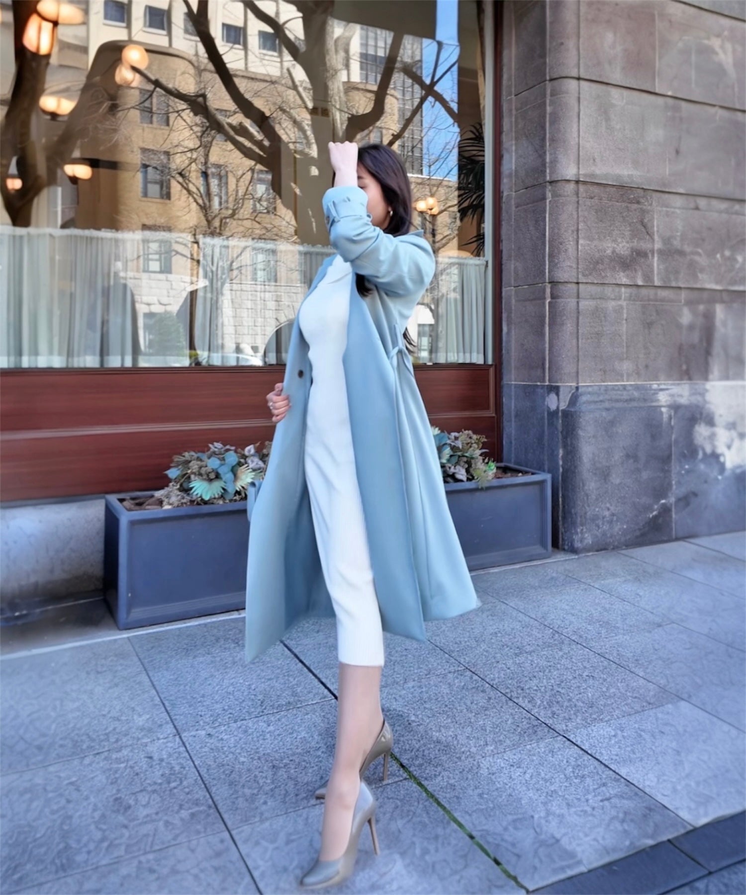 ニュアンスドレス トレンチコート