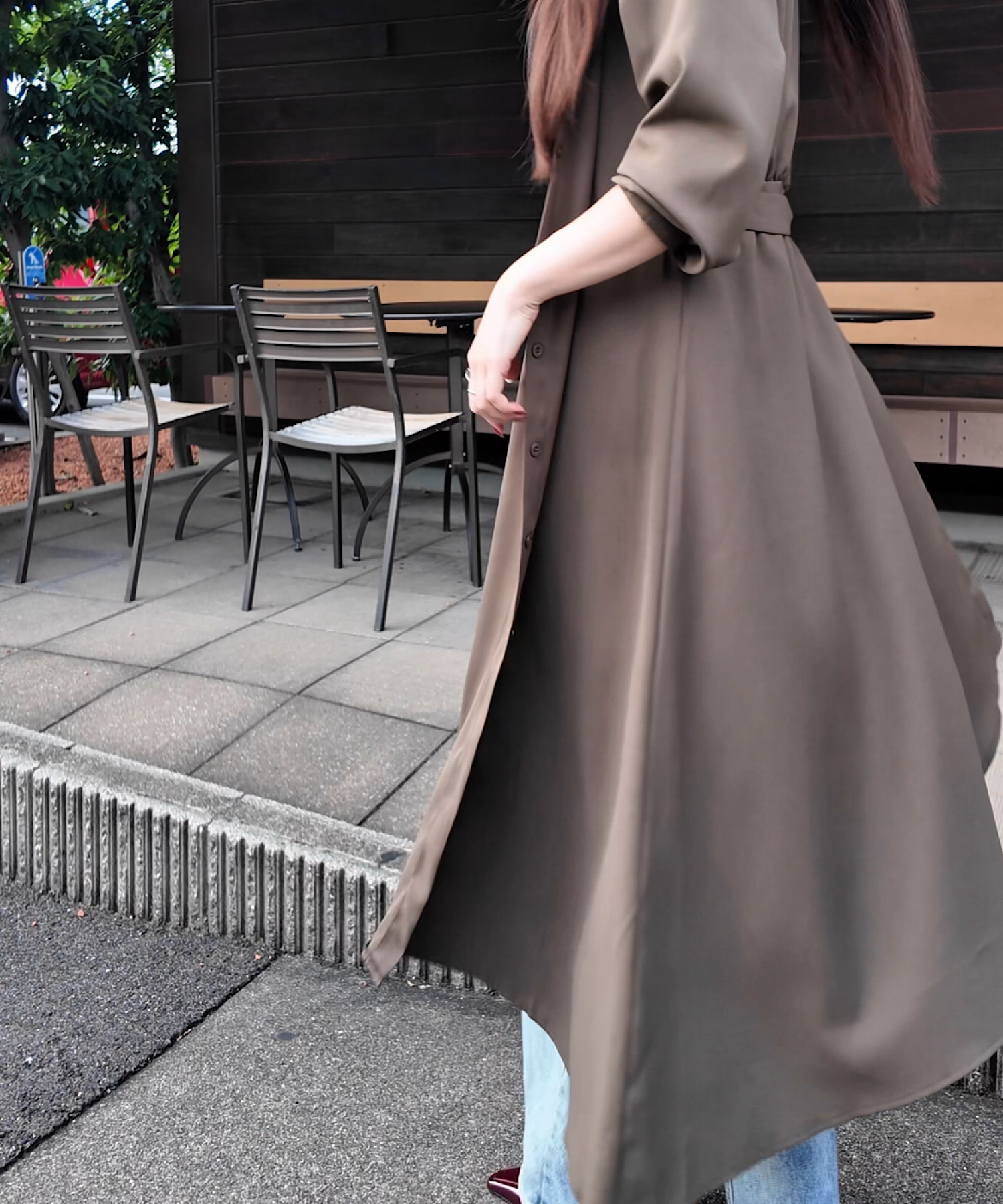 【予約商品】ウェストベルトシャツワンピース/ 様々シーン大活躍アイテム！