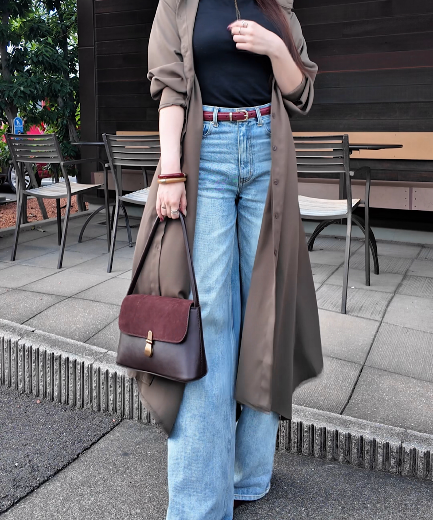 【予約商品】ウェストベルトシャツワンピース/ 様々シーン大活躍アイテム！