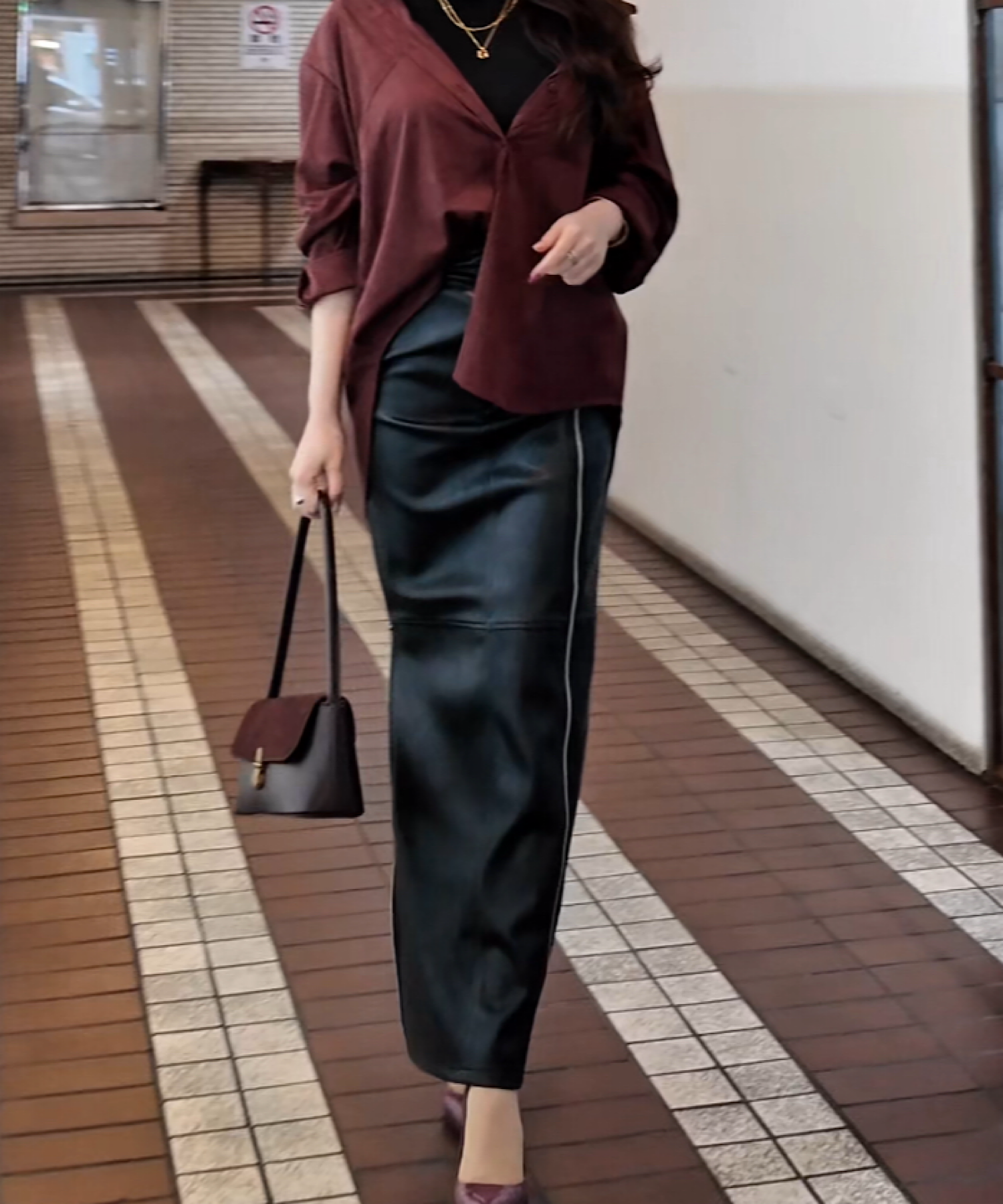 フェイクスエードオーバーシャツ