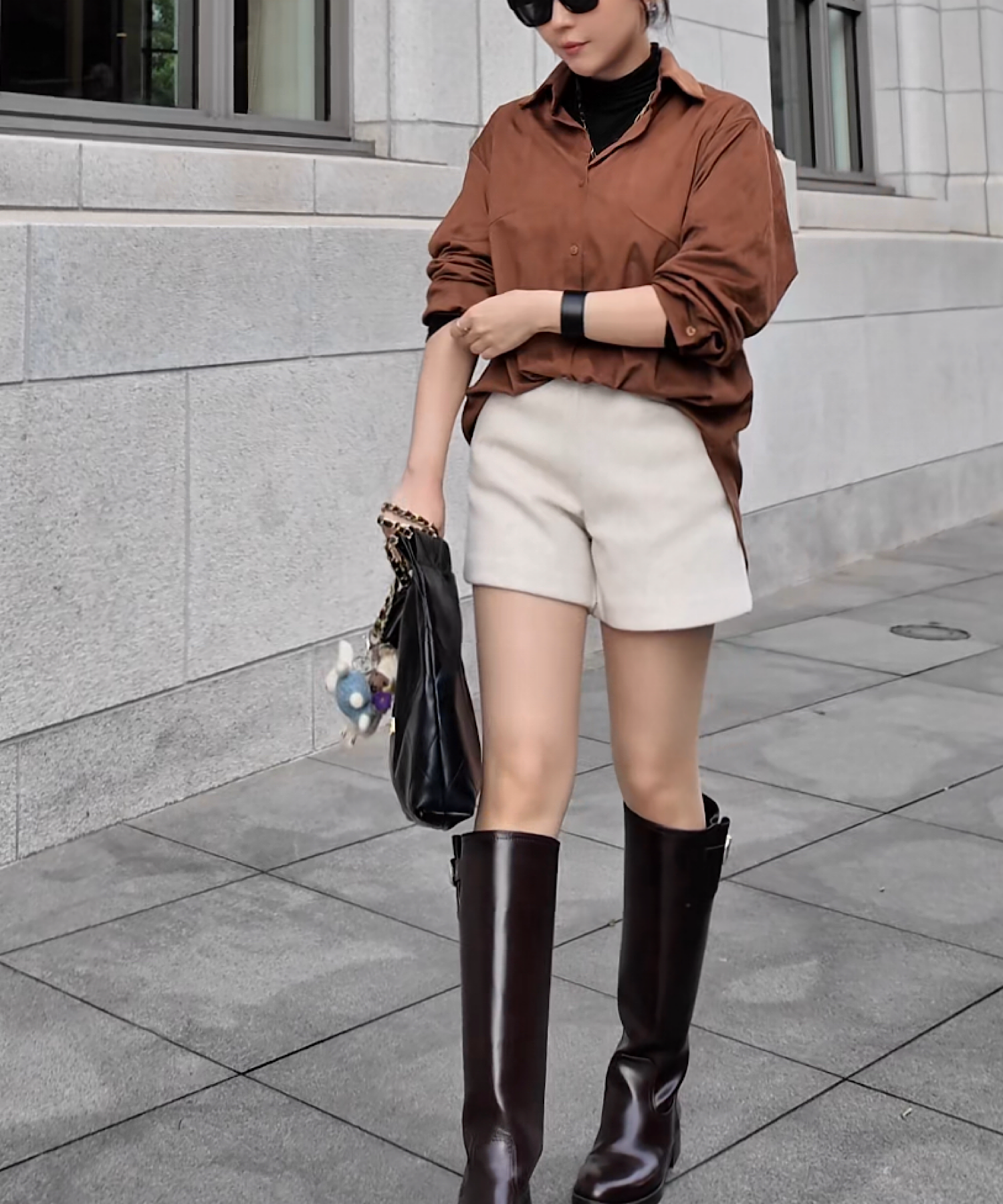 メルトンウールmixショートパンツ／Melton Wool Mix Shorts