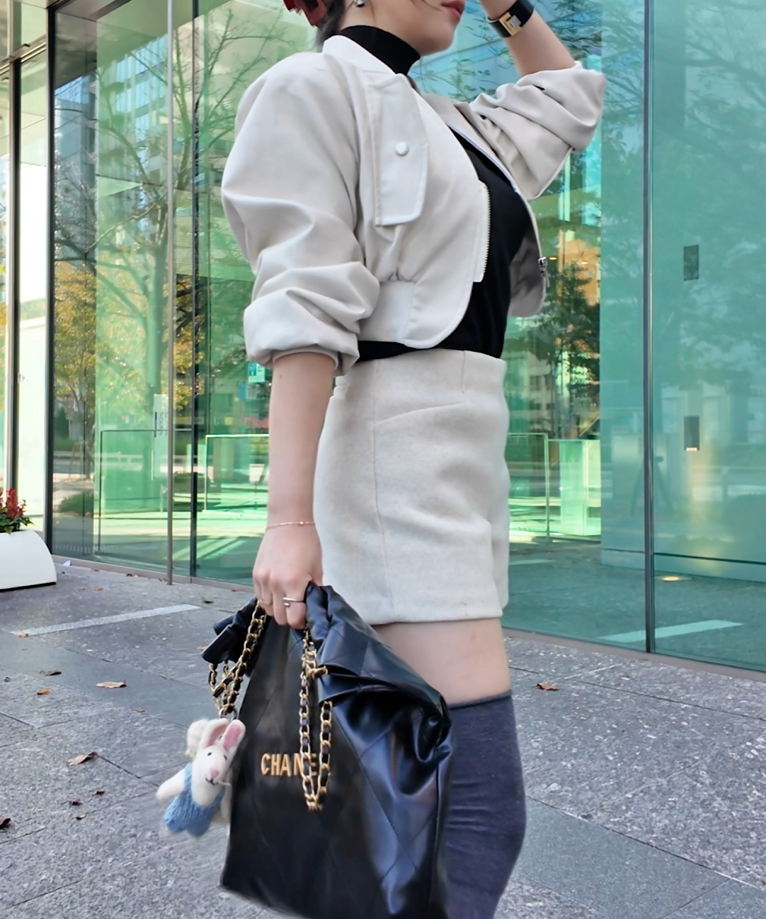 【通常販売開始】エコレザーショートフライトブルゾン/＊公式限定