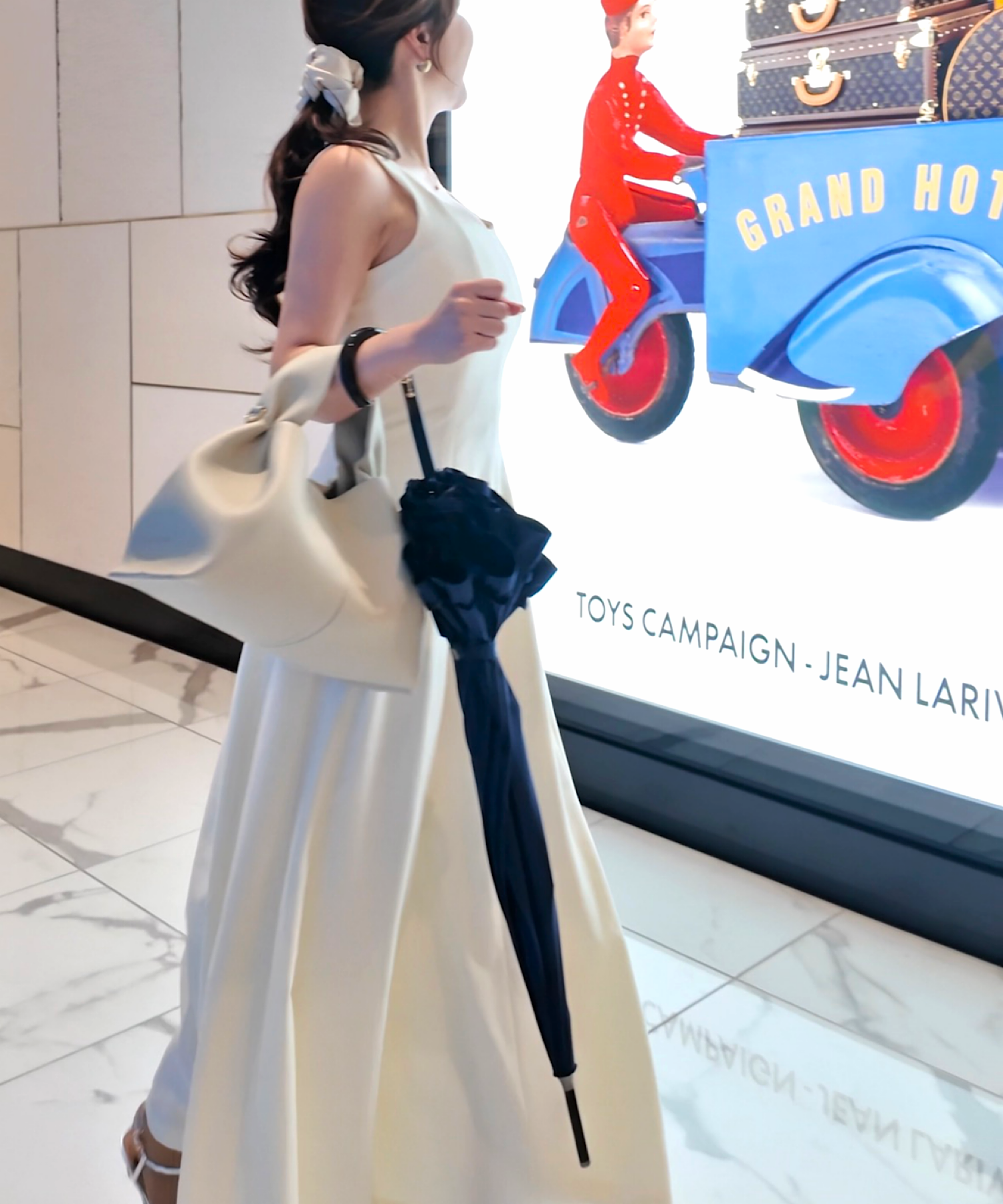 【ご予約商品】ノースリーブ パネルワンピース/ 美シルエット設計