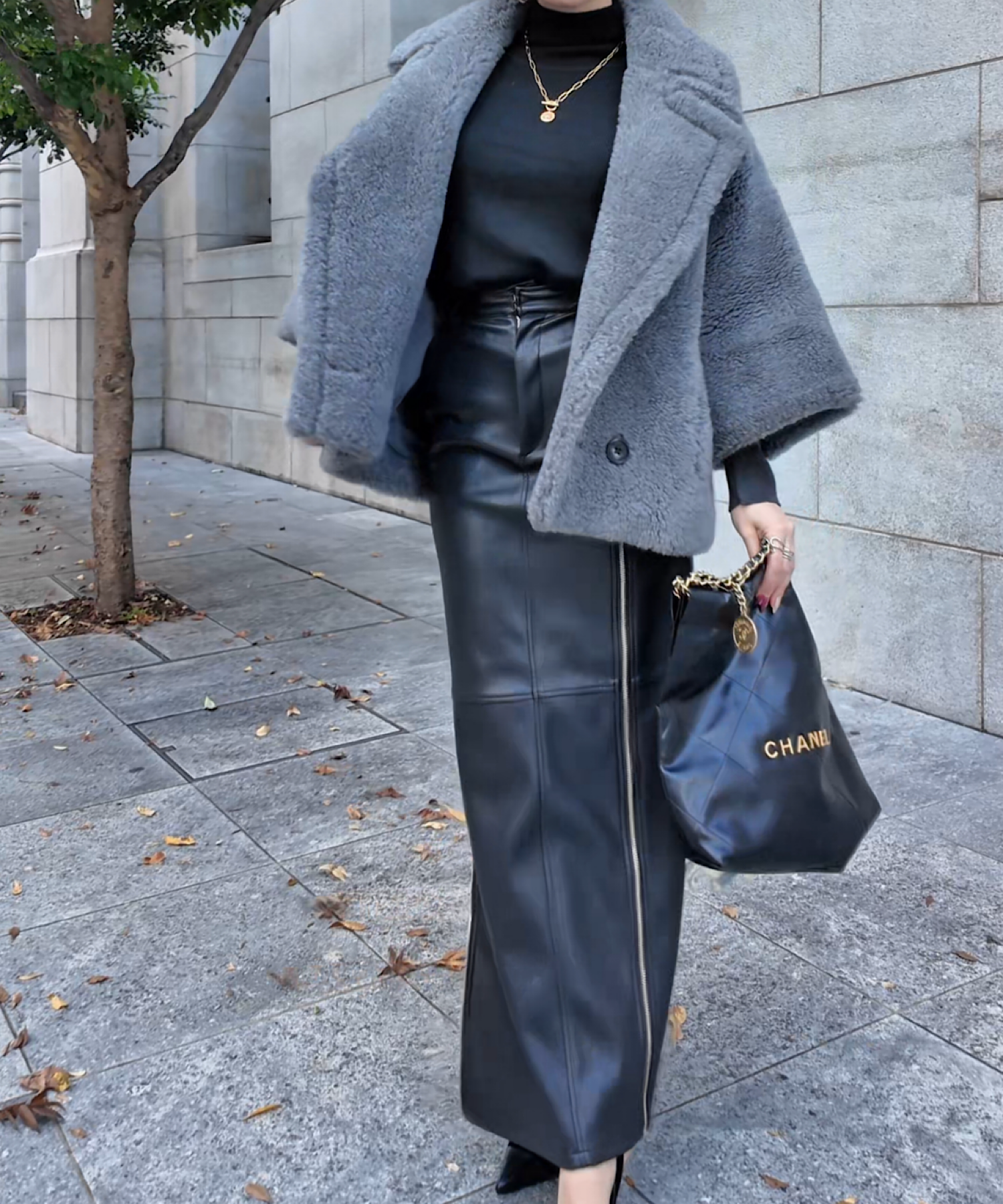 ウールアルパカ ベルスリーブショートコート/Teddy Bell Sleeve ShortCoat