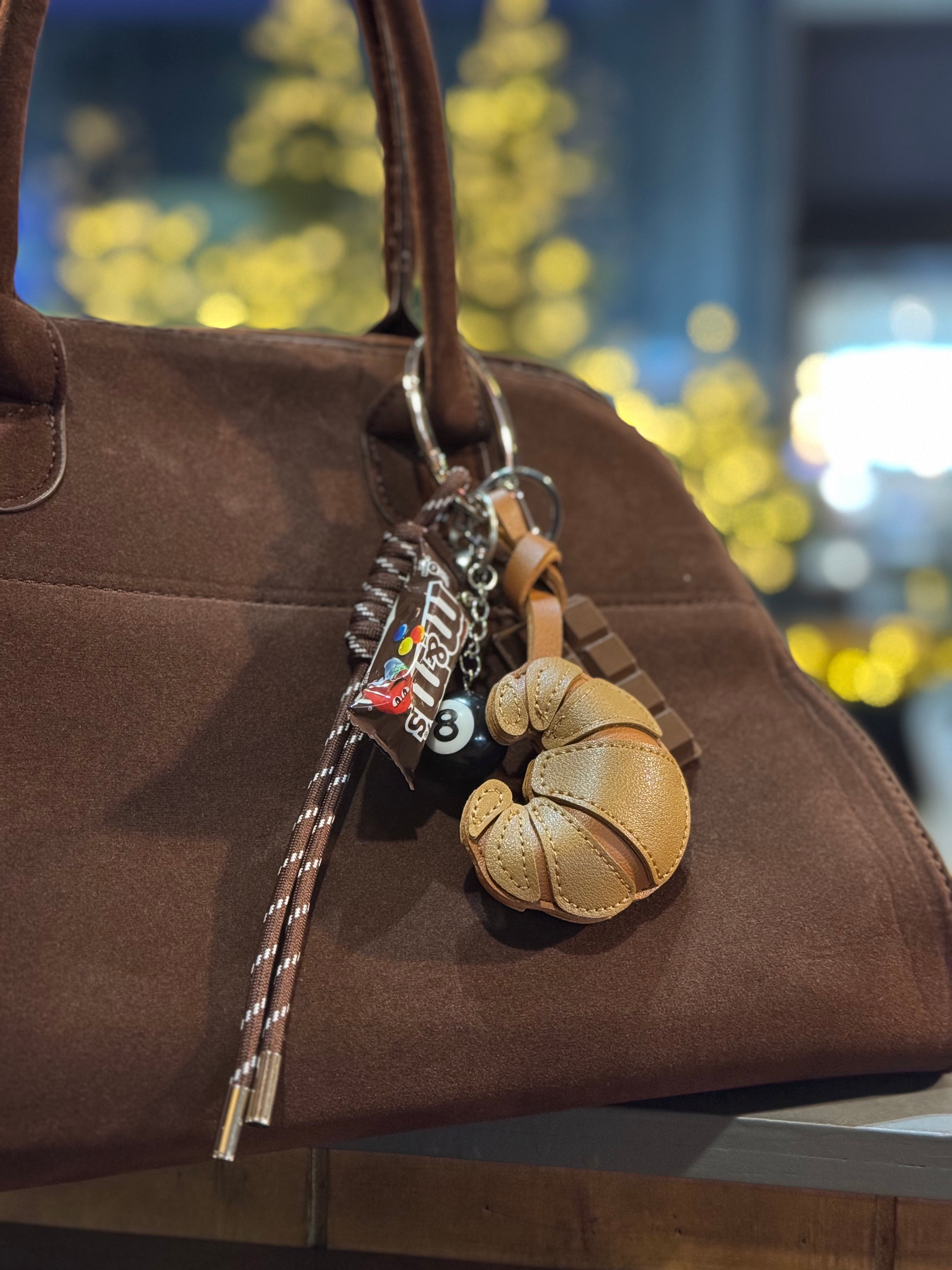 ミックスモチーフ バッグ＆キーチャーム①【クロワッサン＆ホース】