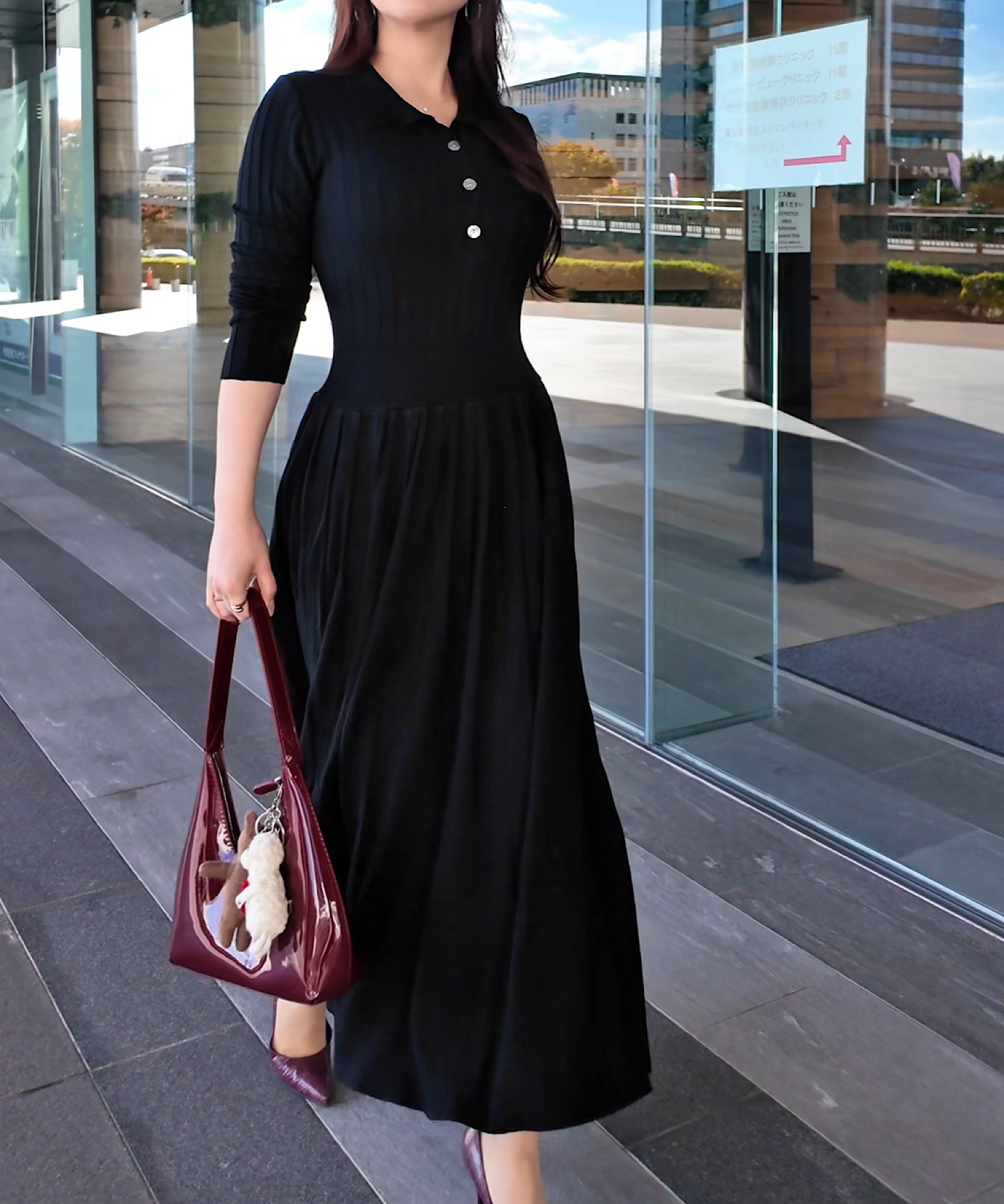 ウエストシェイプリブニットワンピース | THEODORIC.dy公式通販 | セオ