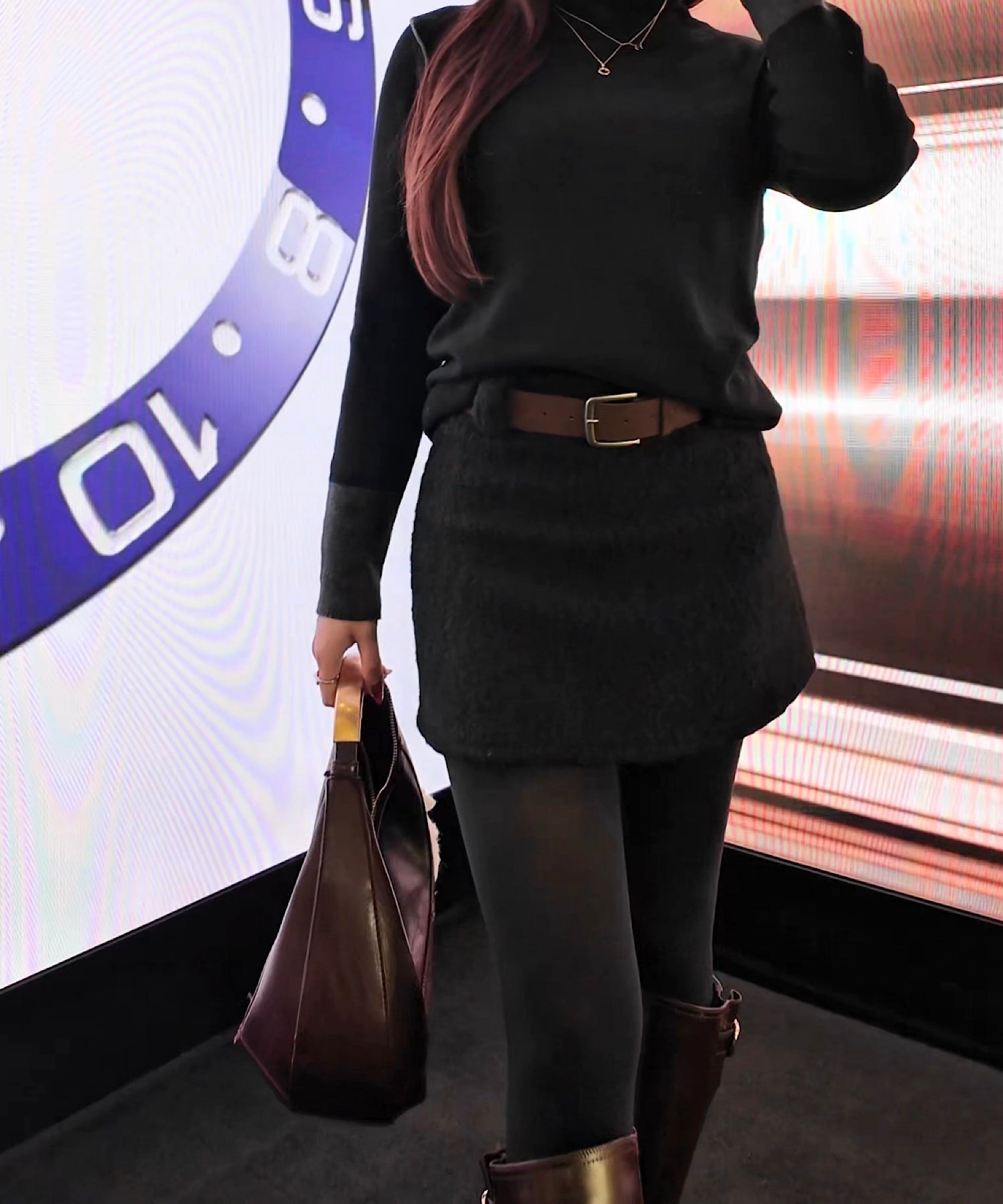 ボアタッチ ベルトフレアスカート