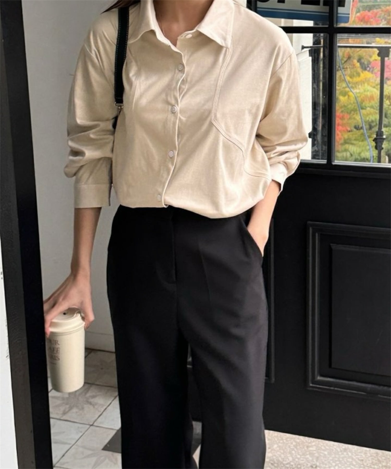 フェイクスエードオーバーシャツ