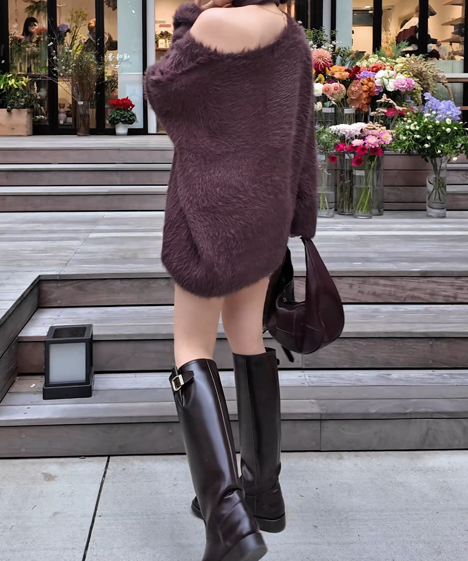 スカーフタイ Vネックニットトップ