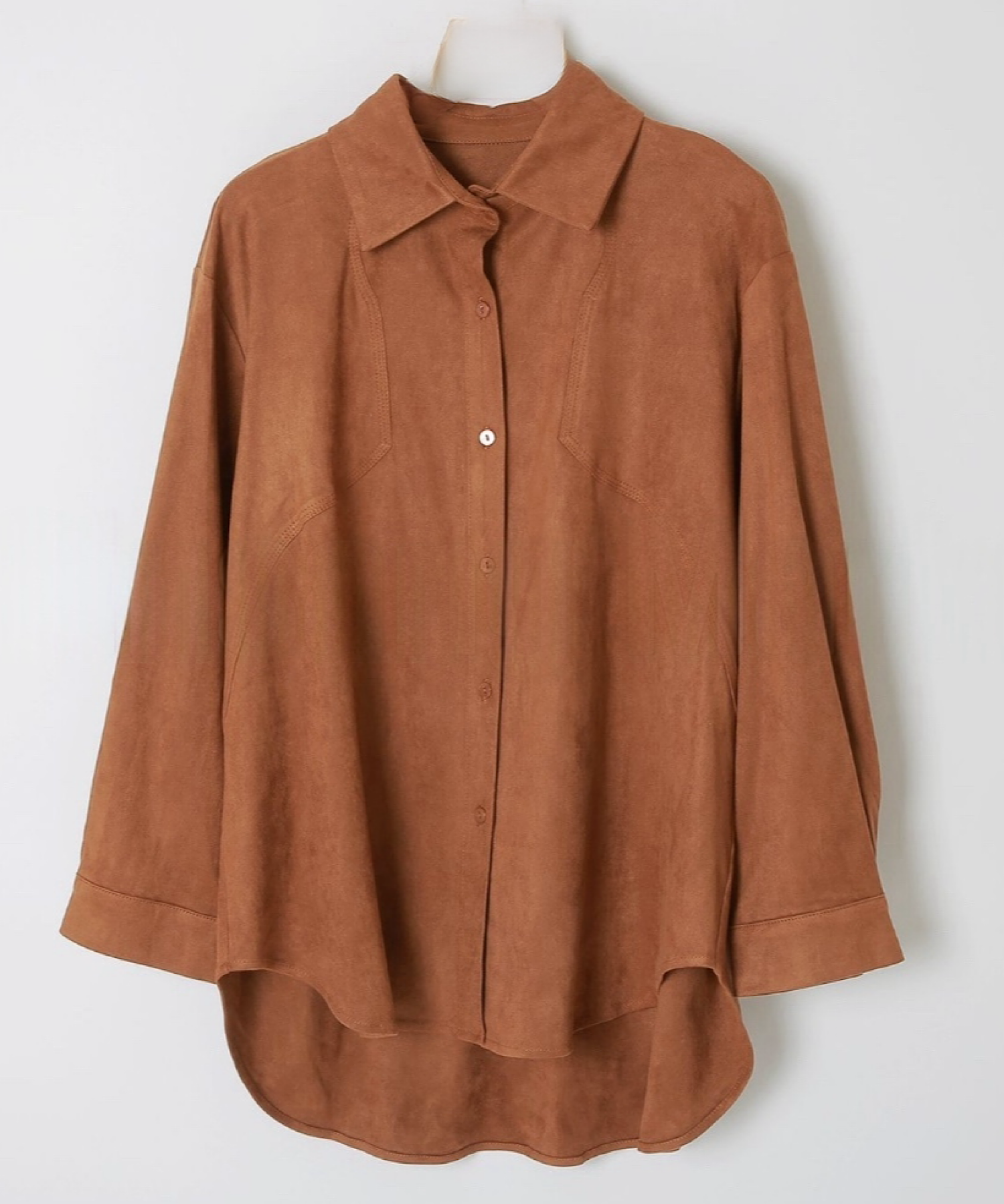 フェイクスエードオーバーシャツ