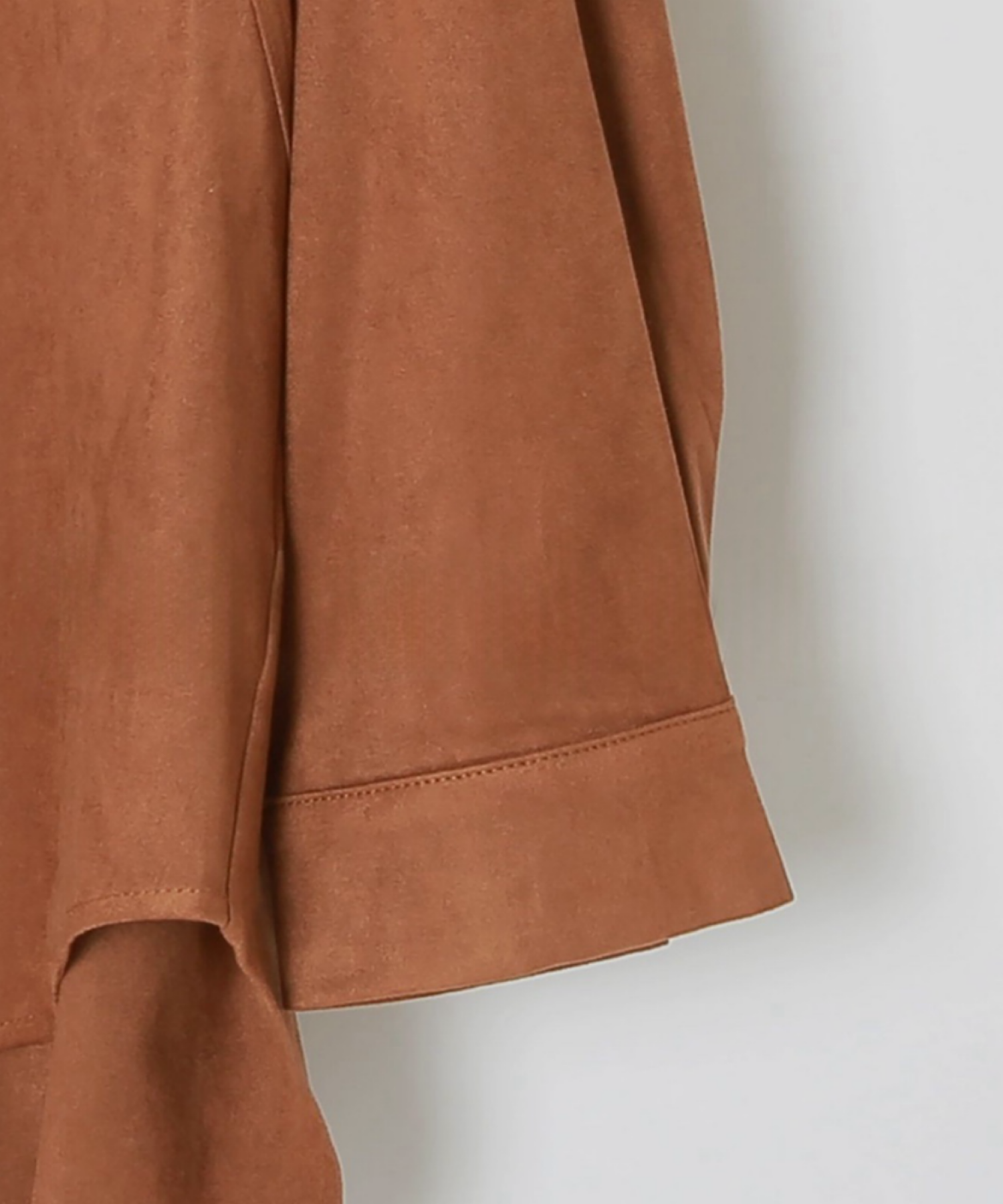 フェイクスエードオーバーシャツ