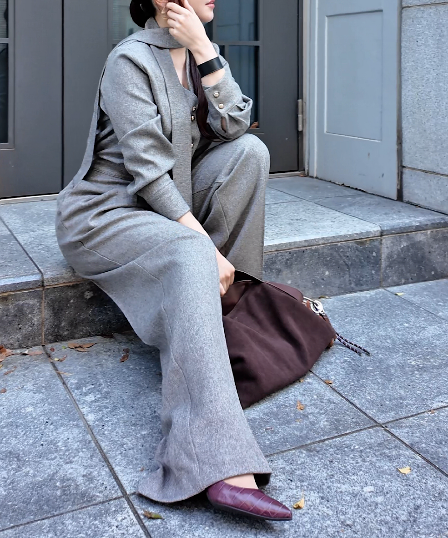 ビューティーライン セミワイドパンツ【セットアップ商品:15470012】