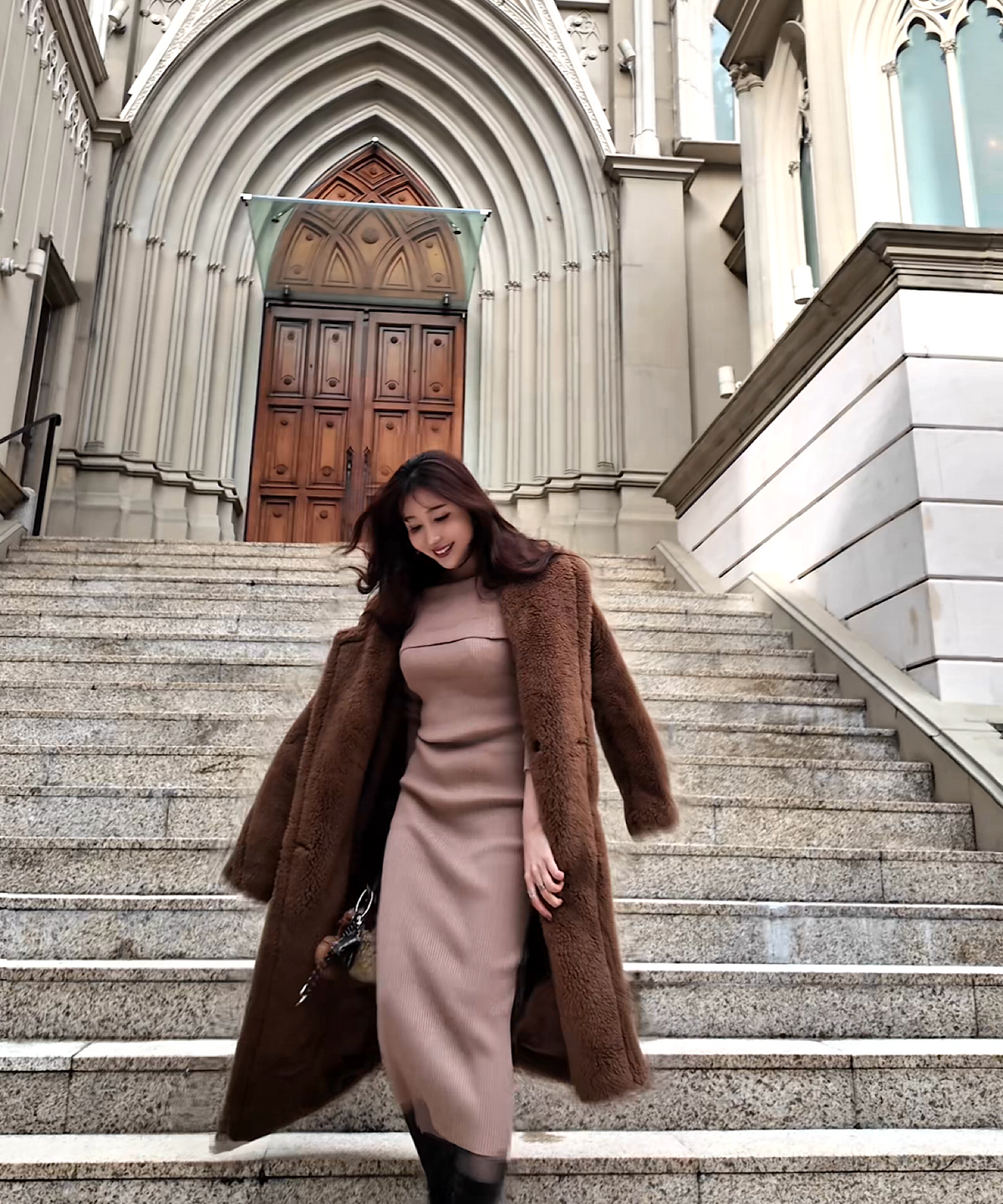 新色追加・即納できます♪】オフショルダーニットワンピース