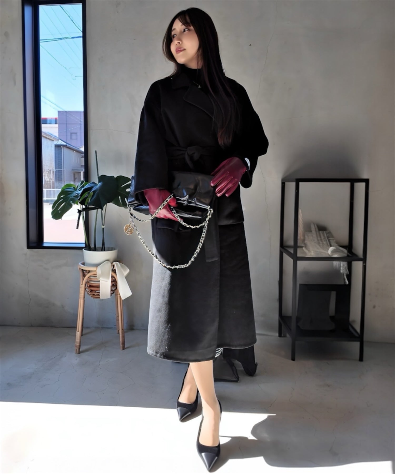 サイドスリットハンドメイドコート【公式限定】