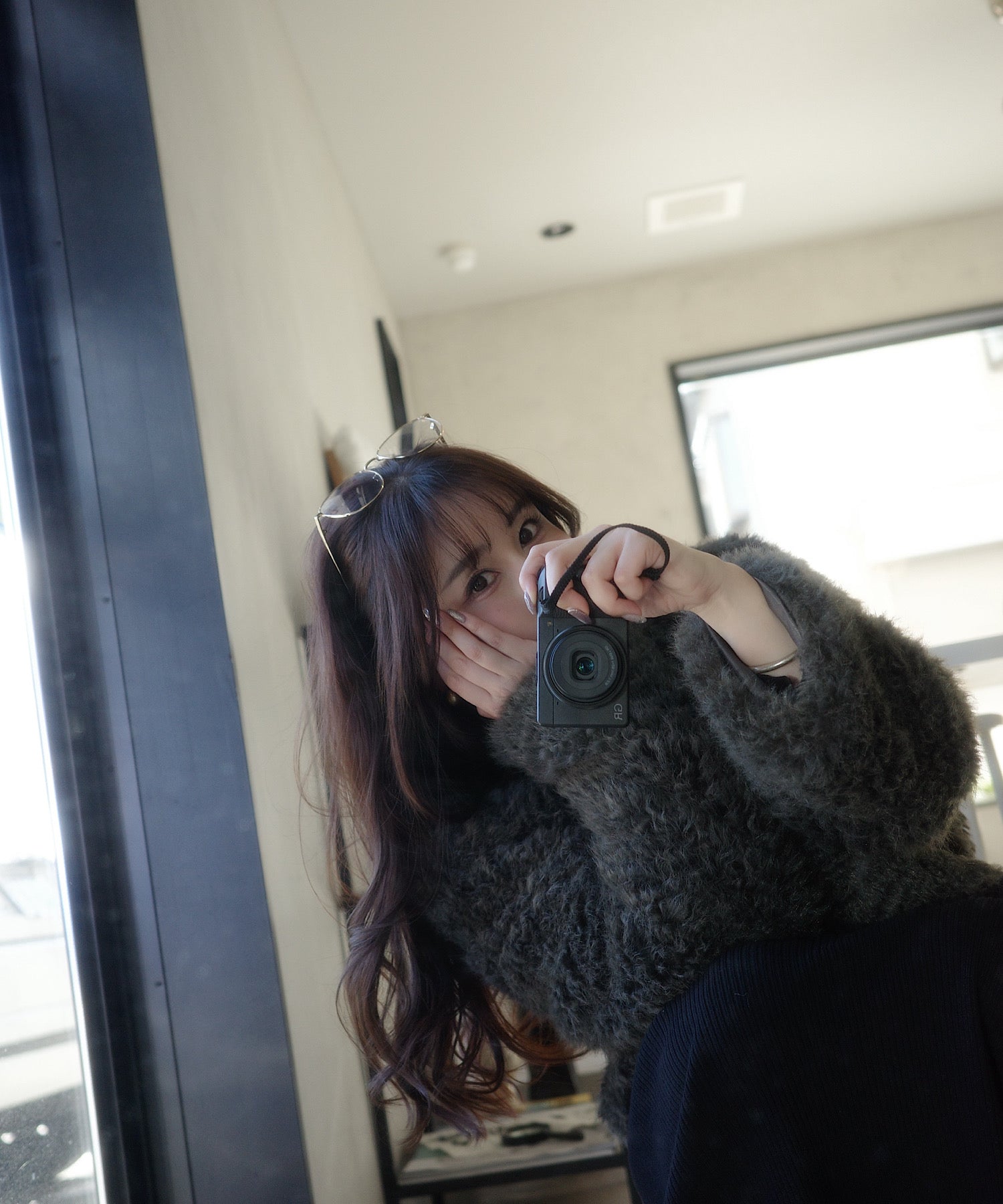 ラムタッチ エコファーショートコート