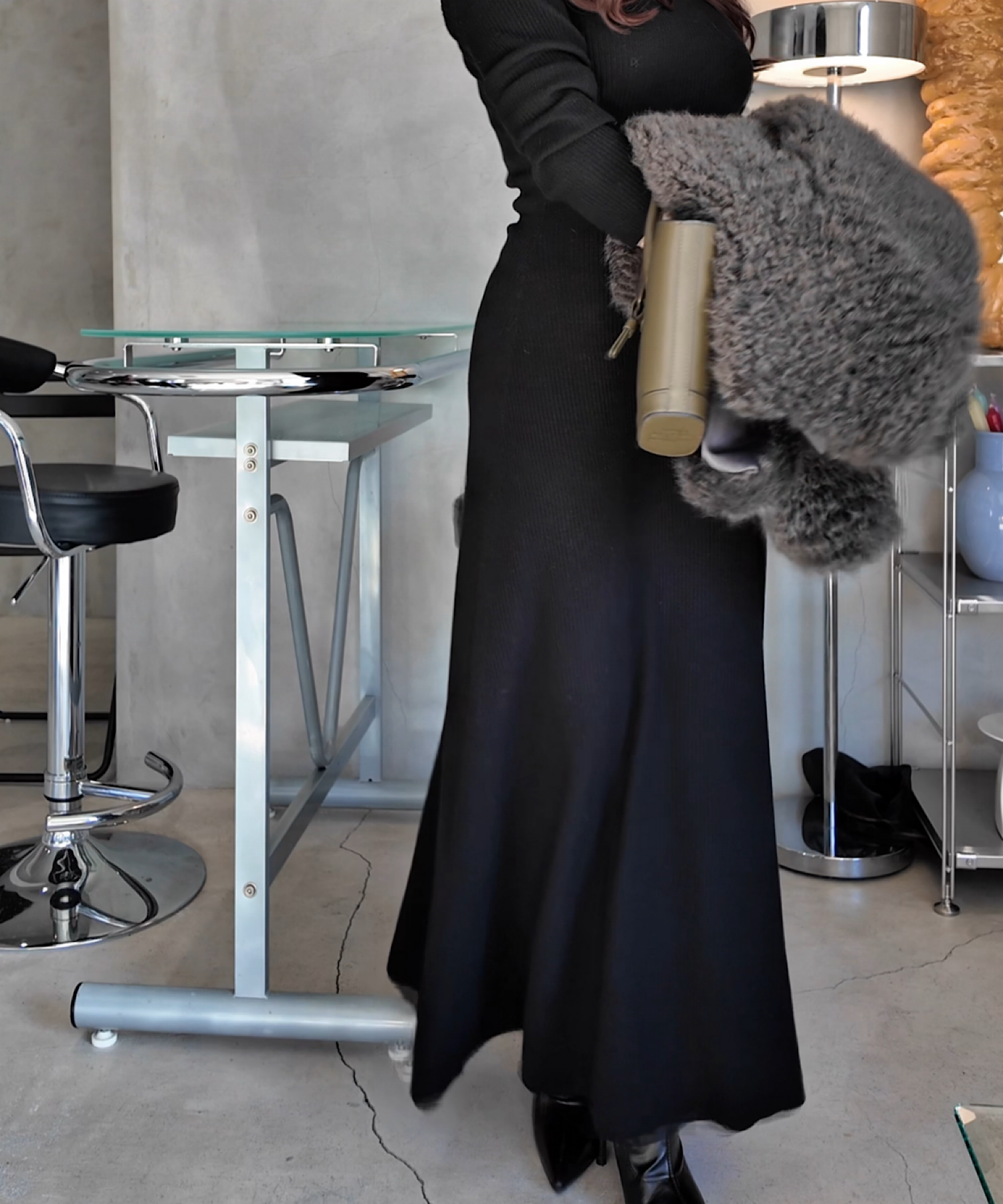 ラムタッチ エコファーショートコート