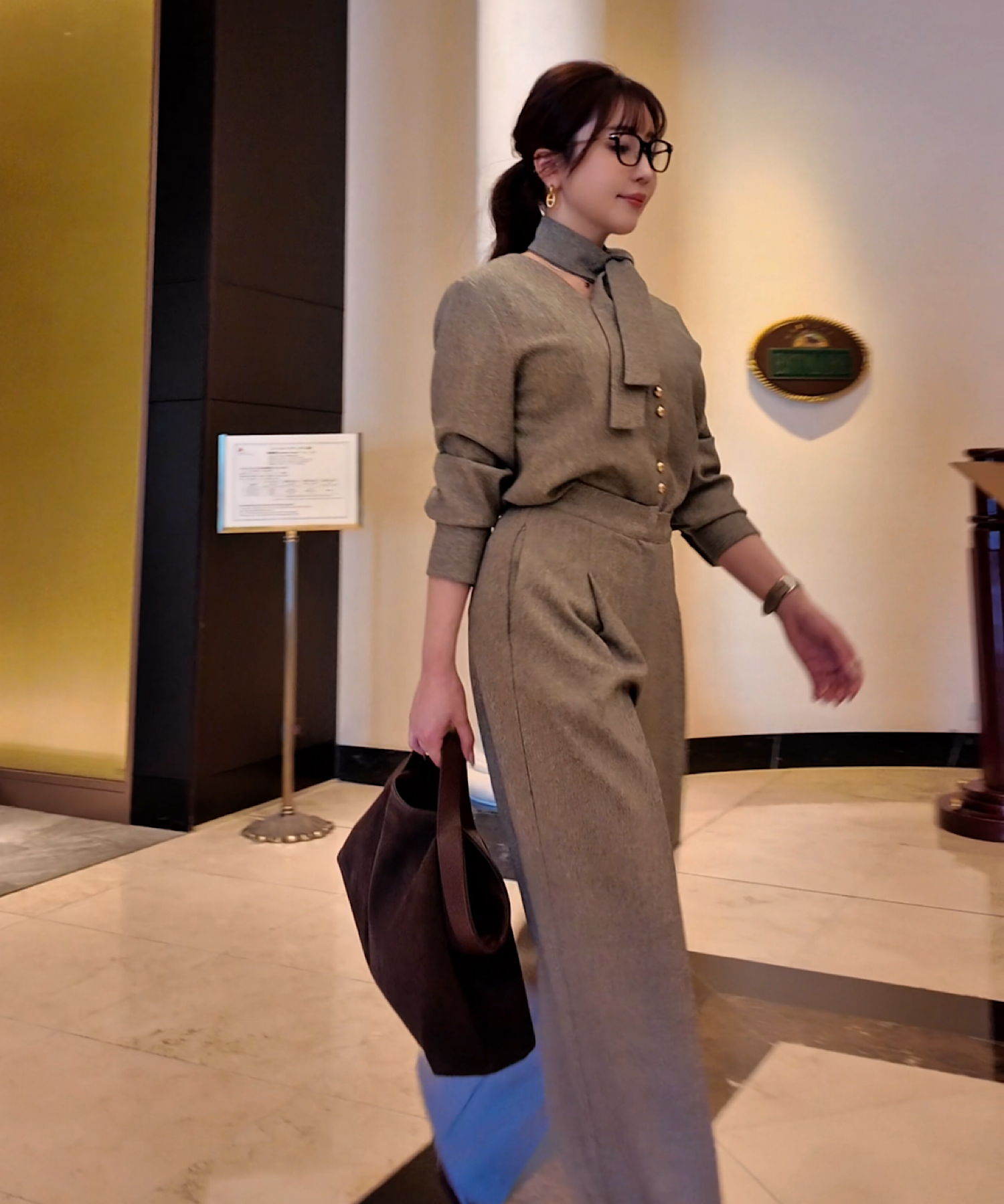 ビューティーライン セミワイドパンツ【セットアップ商品:15470012】