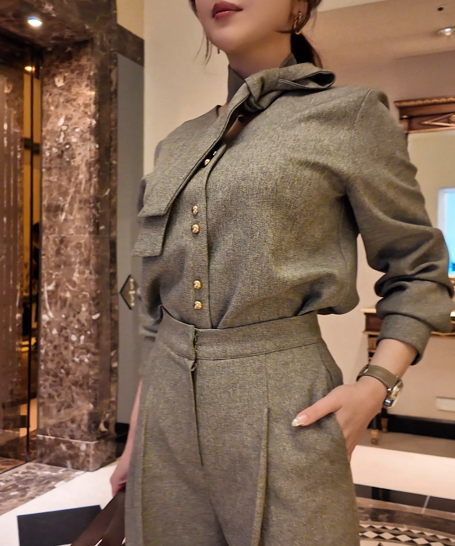 ゴールドボタンジャケット＆スカーフタイ【＊セットアップ商品:15450007】