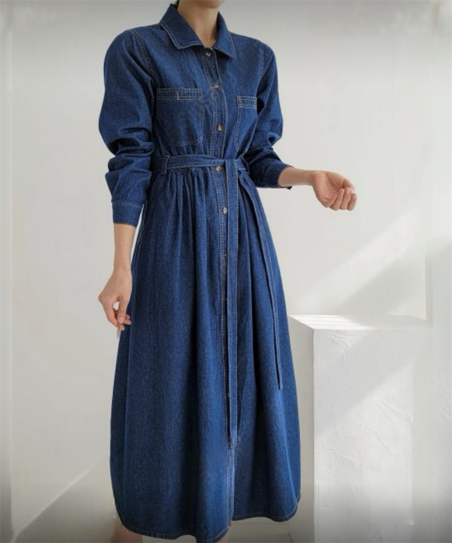 ロングデニムワンピース【公式限定】