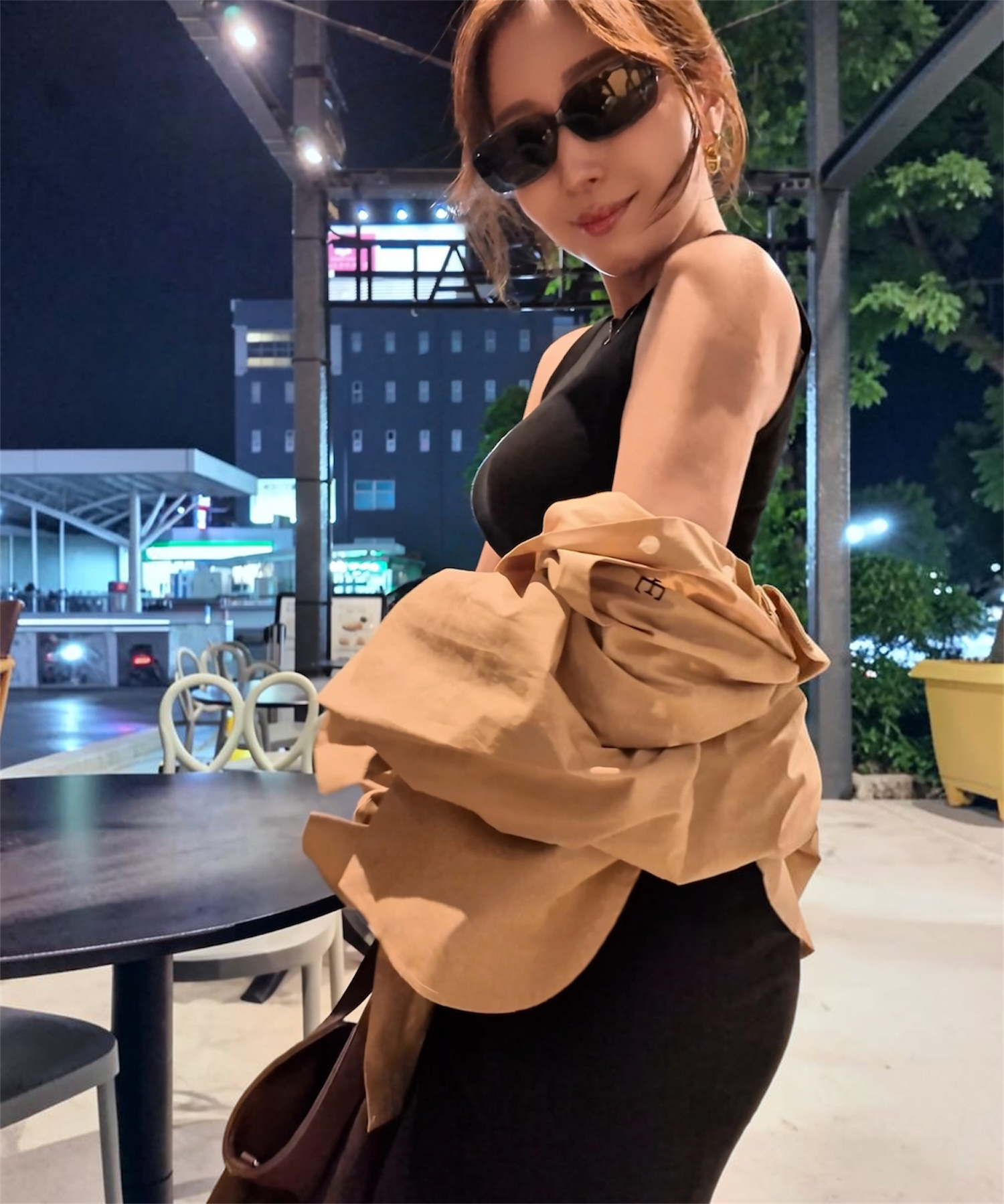 ノースリーブマーメイドロングワンピース