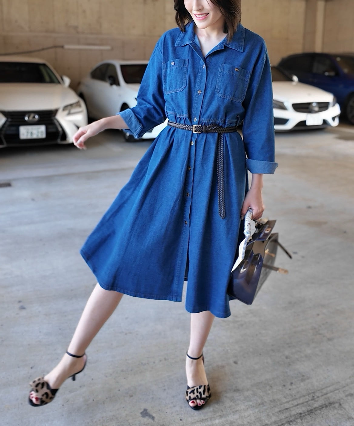 ロングデニムワンピース / ＊公式限定