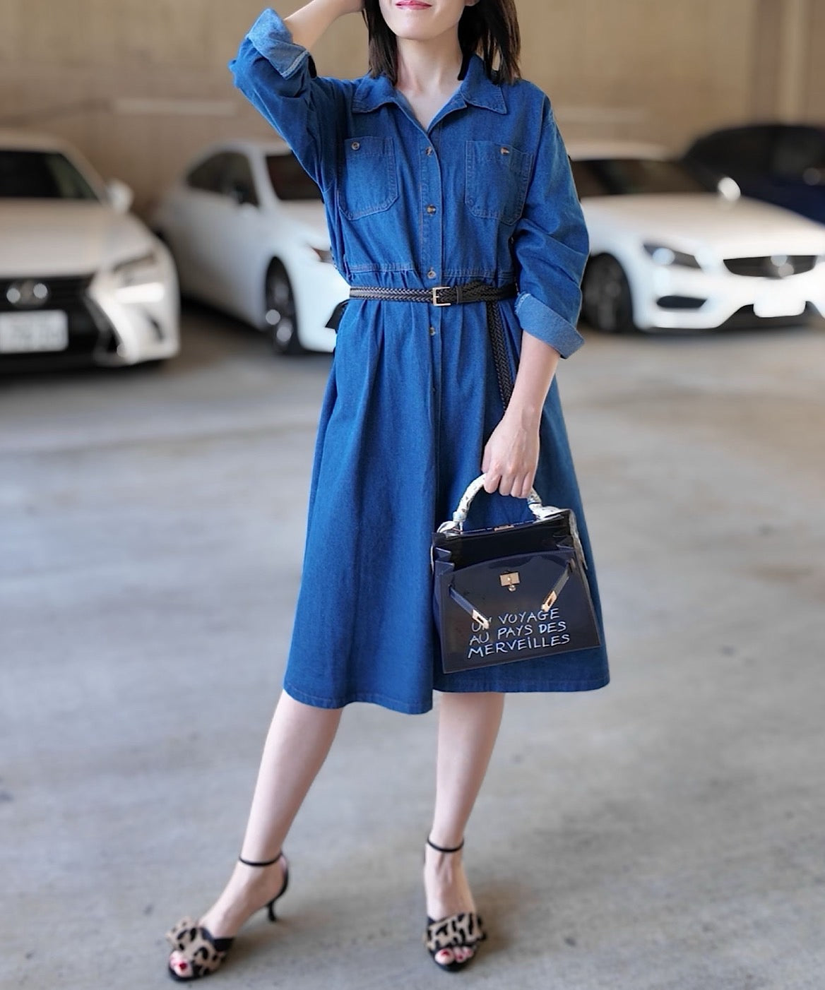 ロングデニムワンピース / ＊公式限定