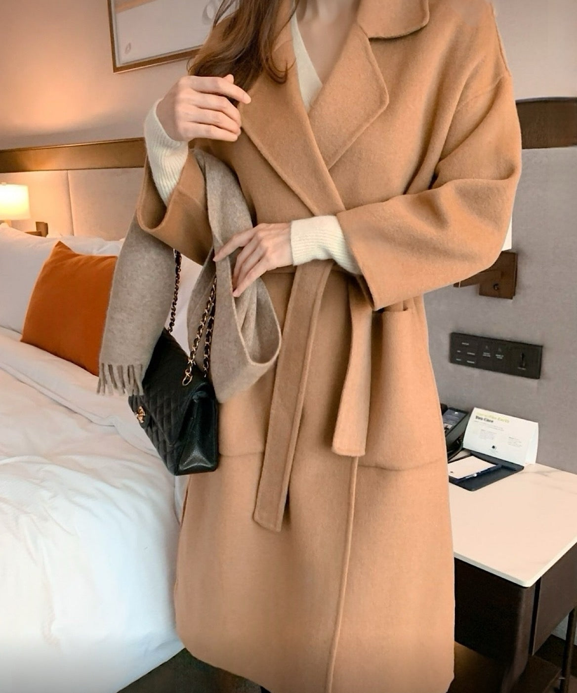 サイドスリットハンドメイドコート【公式限定】