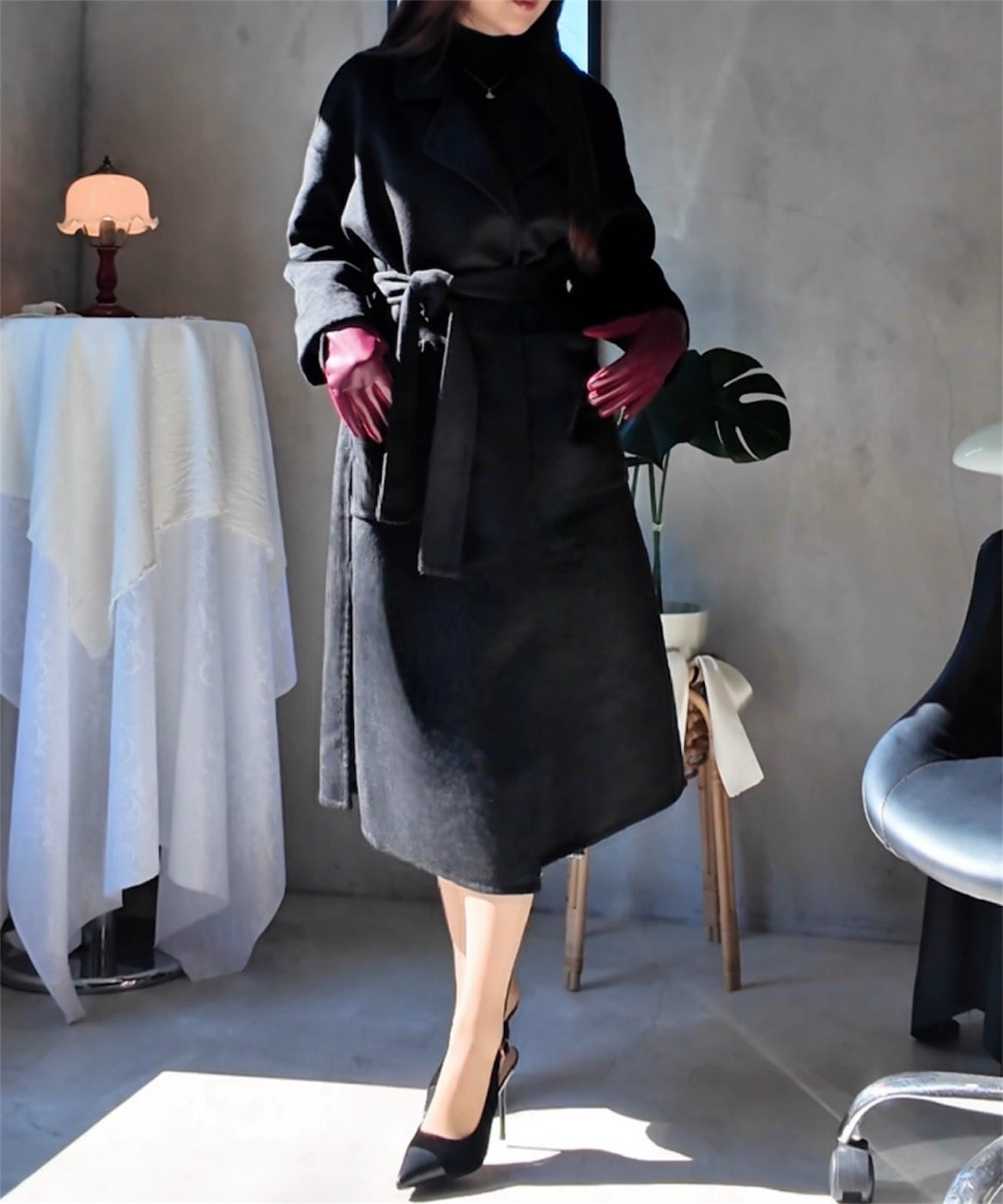 サイドスリットハンドメイドコート【公式限定】