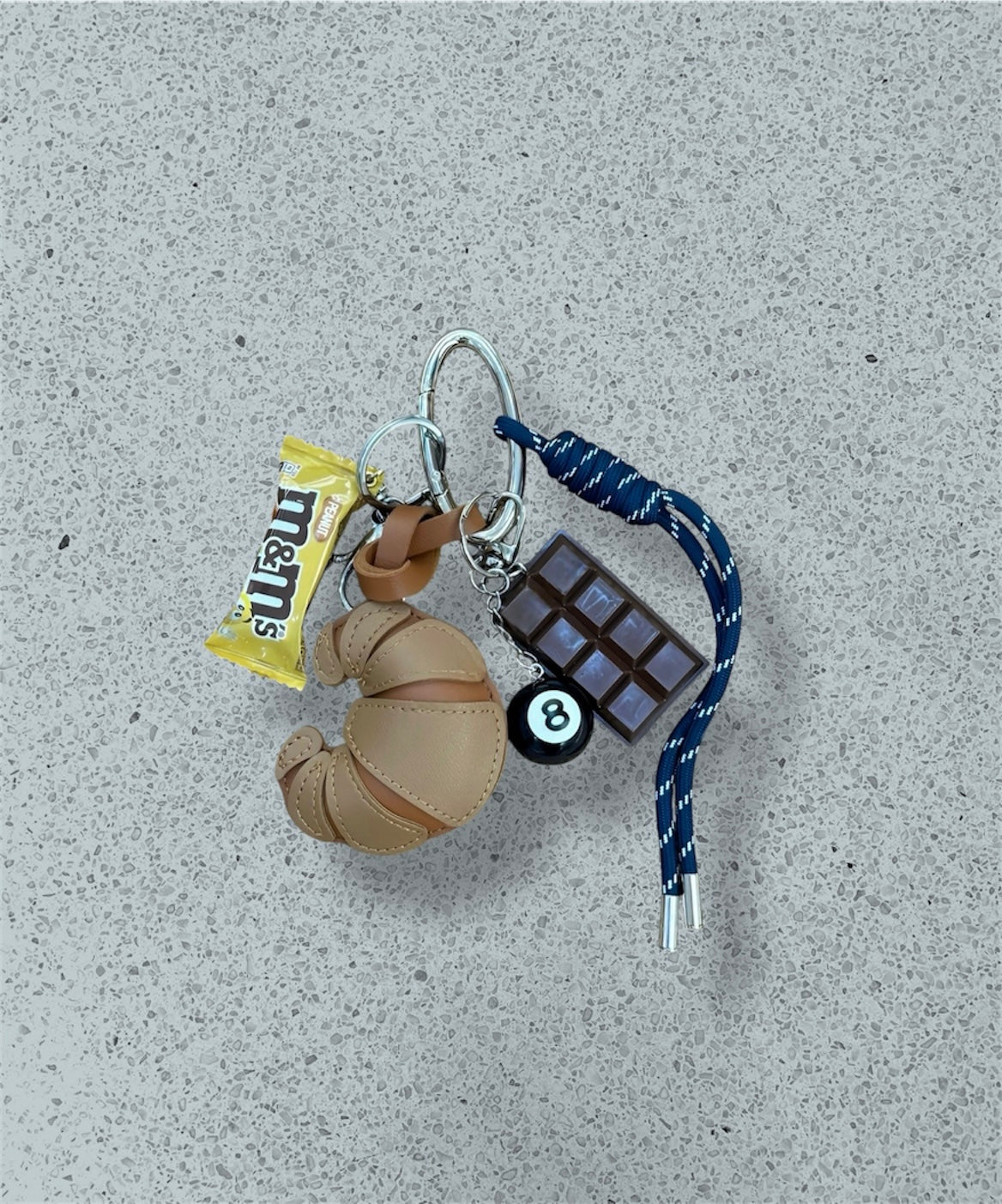 ミックスモチーフ バッグ＆キーチャーム①【クロワッサン＆ホース】