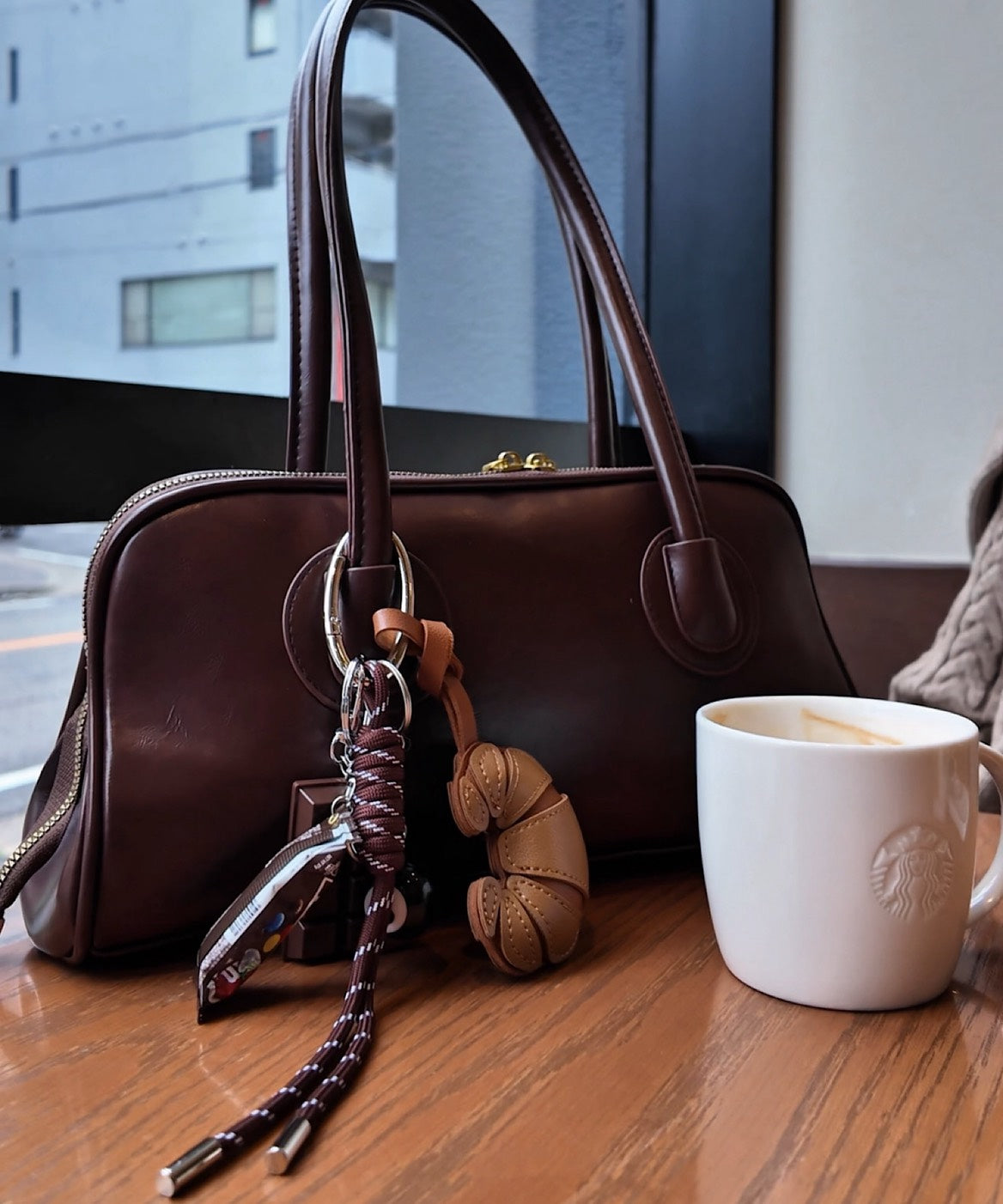 ミックスモチーフ バッグ＆キーチャーム①【クロワッサン＆ホース】