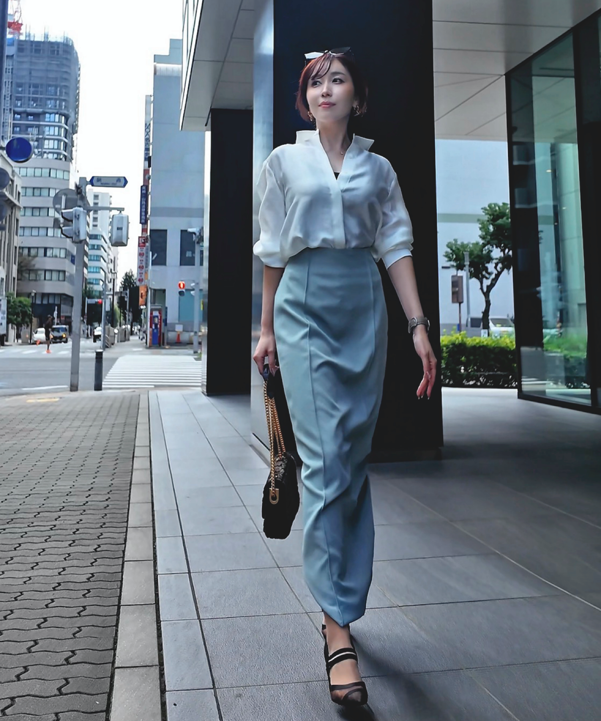 シェイプ Iラインロングスカート